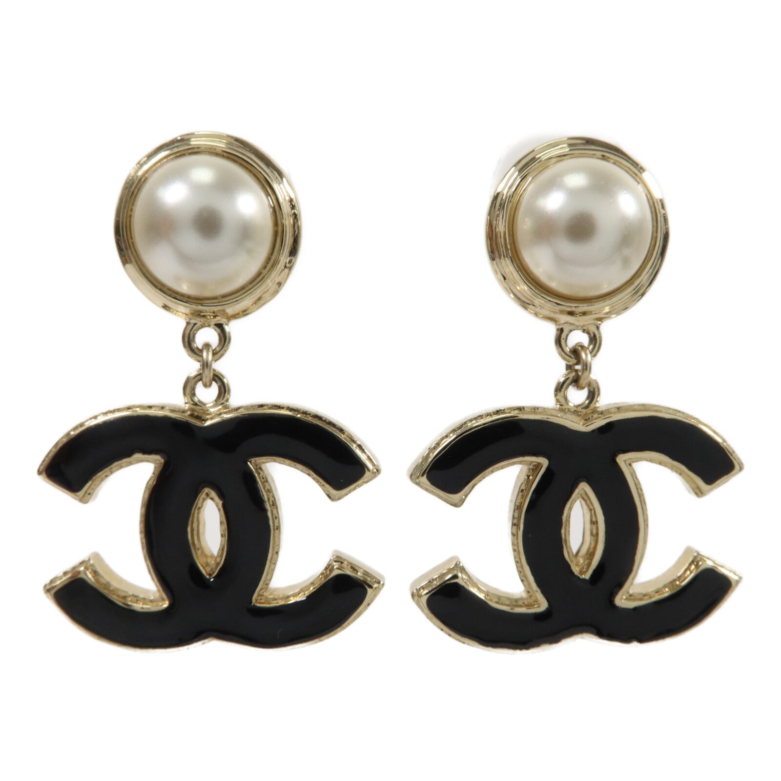 CHANEL 金屬/珍珠Earrings耳環