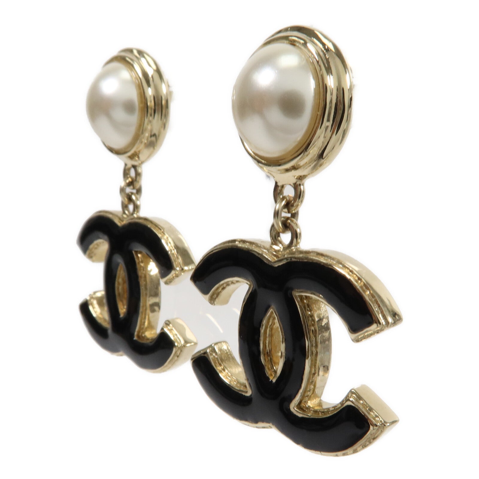 CHANEL 金屬/珍珠Earrings耳環