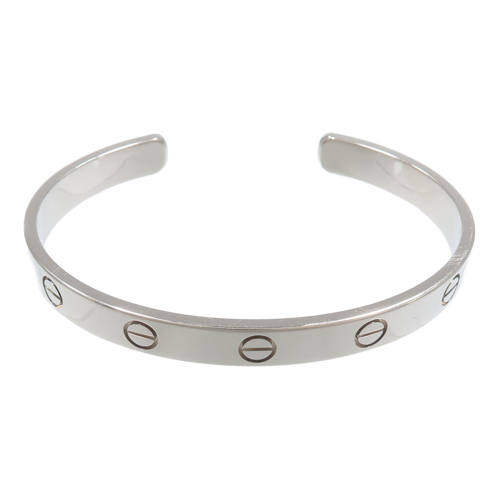 CARTIER 18K白金Love Bangle Open手鐲