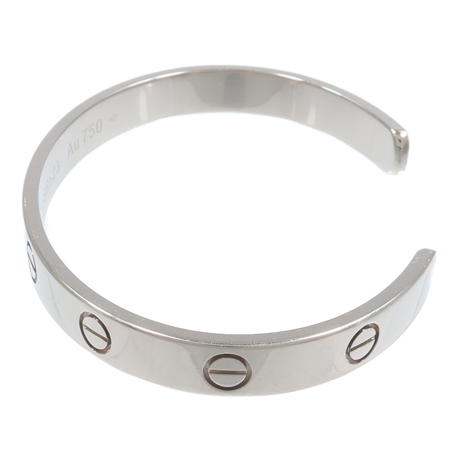 CARTIER 18K白金Love Bangle Open手鐲