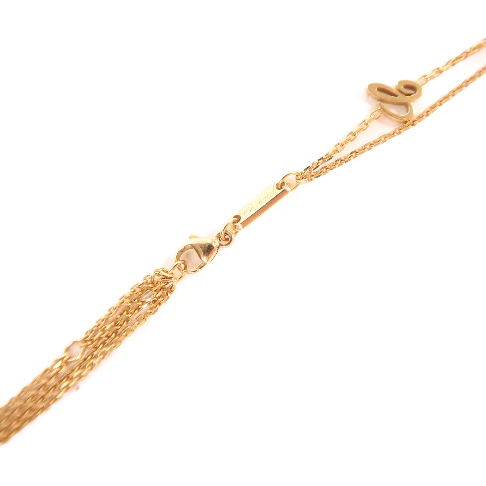 Chopard (PRICE DOWN) Happy Diamond Necklace 799217-5003 18K Pink Gold