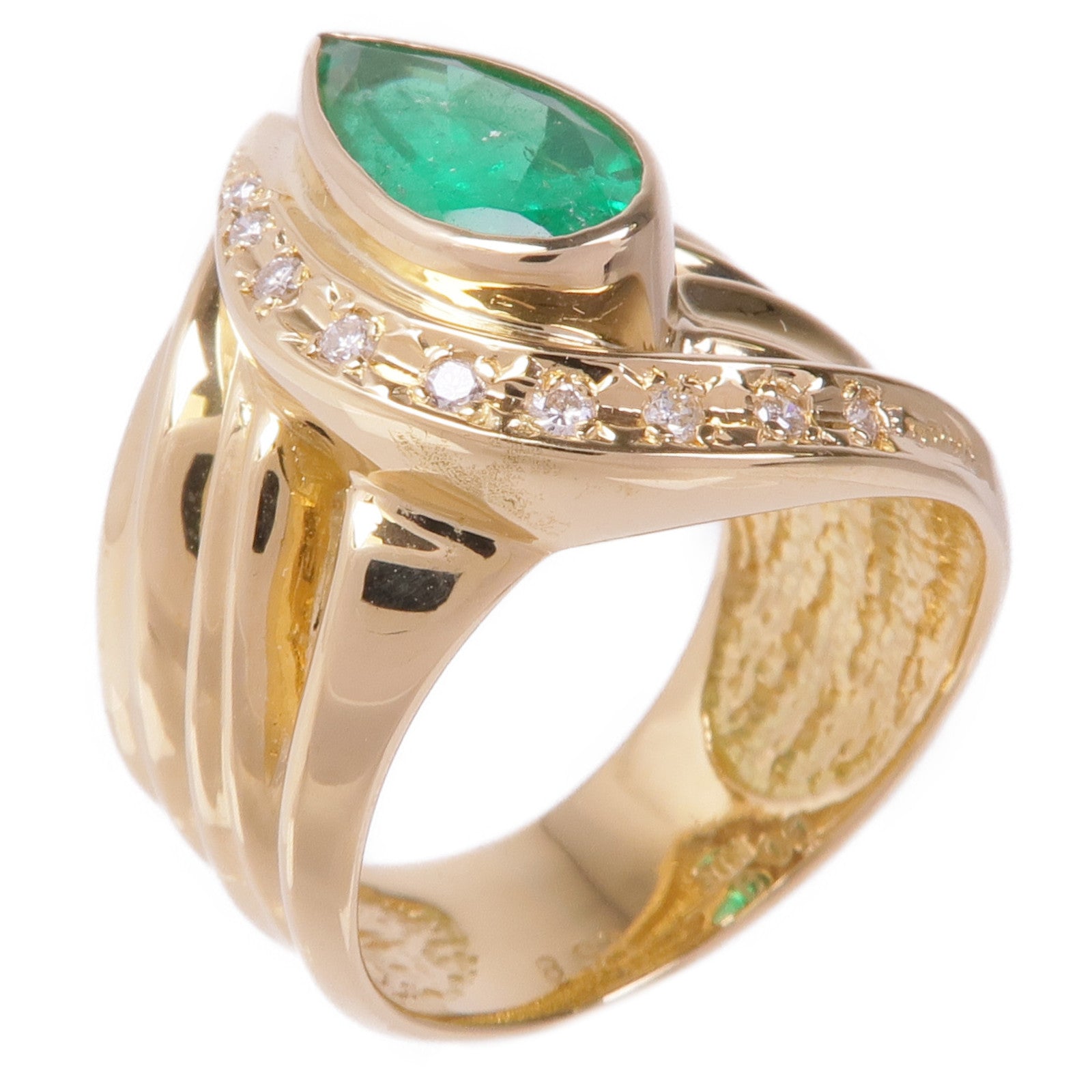 JEWELRY 18K黃金Sapphire Diamond Ring藍寶石/鑽石戒指US#6.25