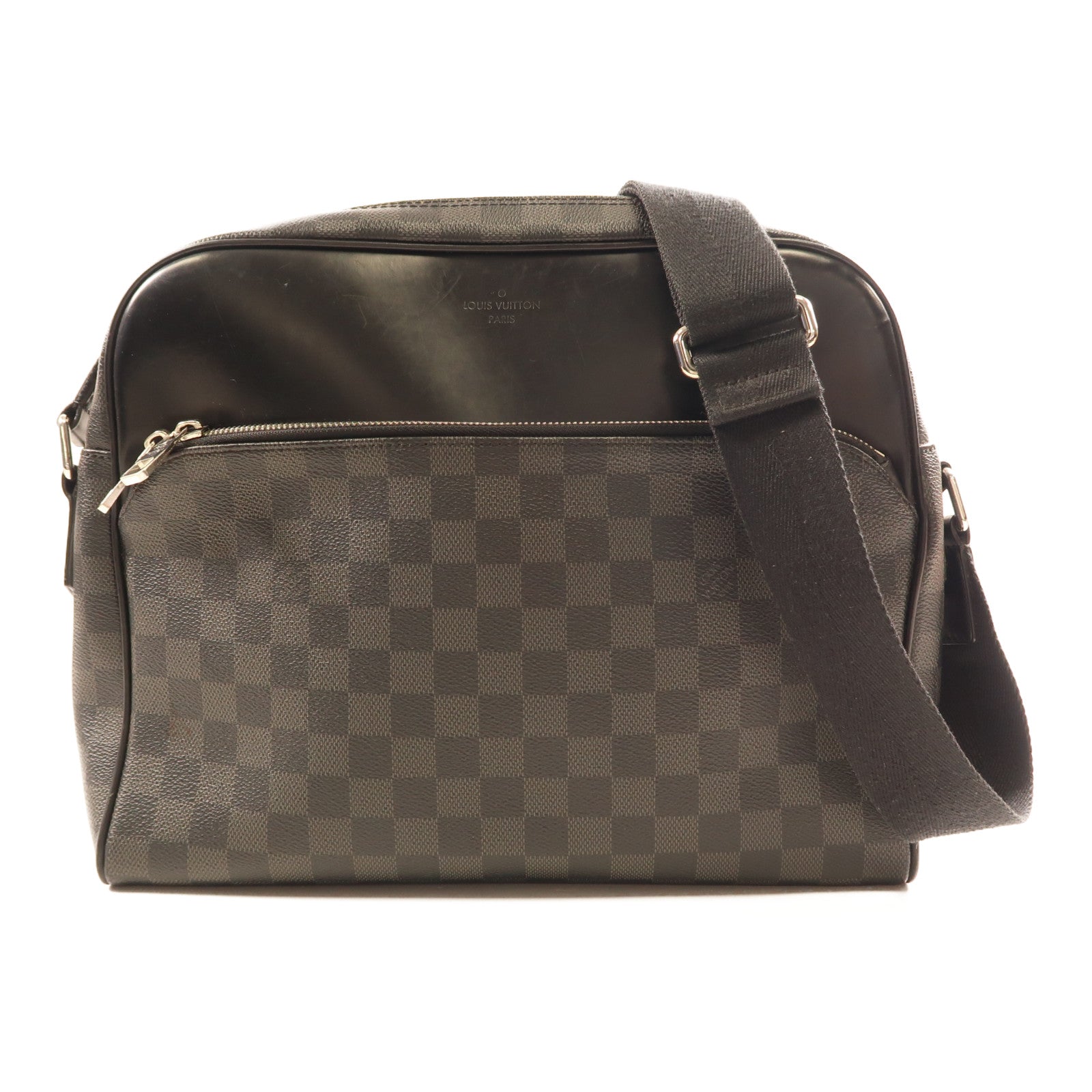 LOUIS VUITTON LV SHW Dayton MM Shoulder Bag N41409 Damier Graphite Black