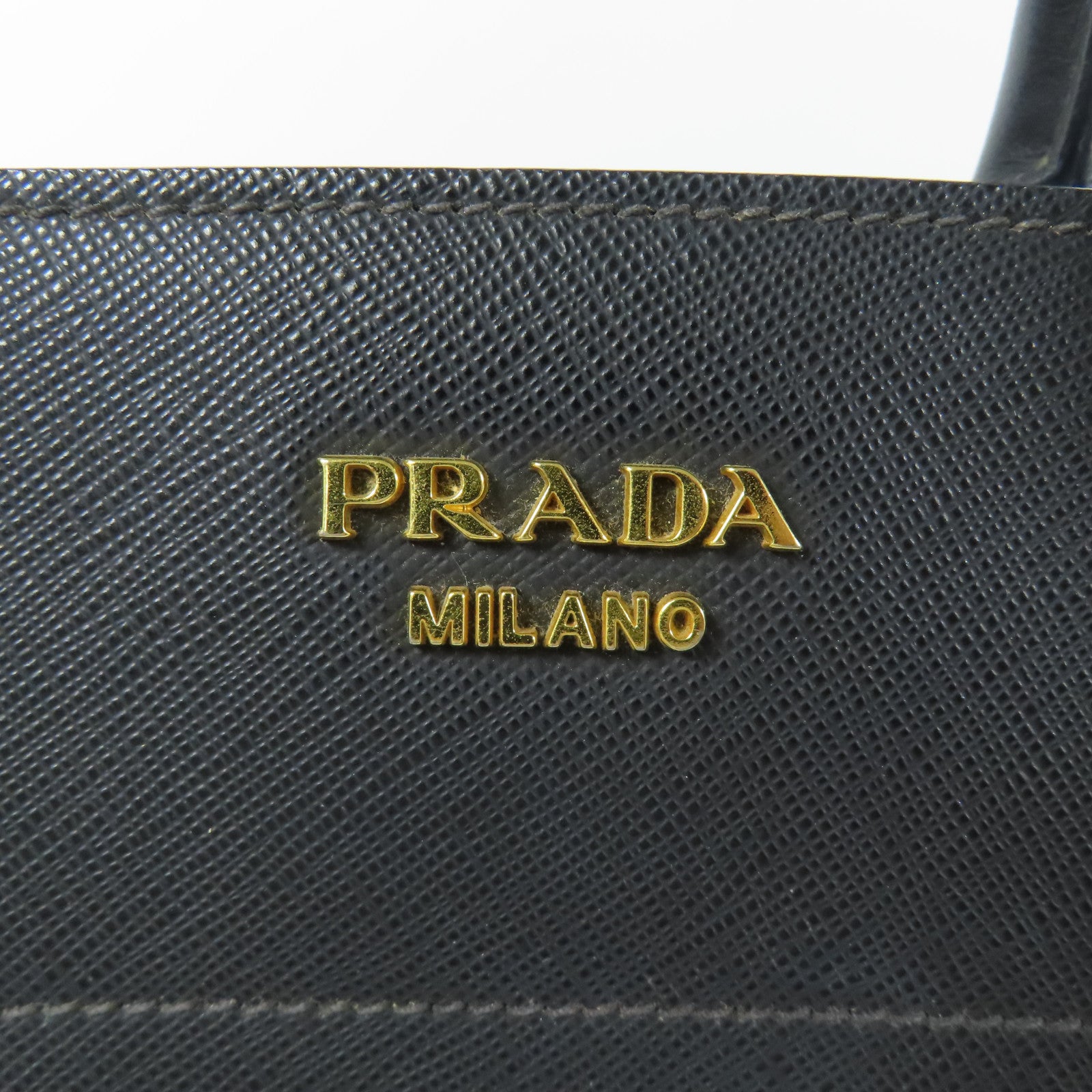 PRADA Saffiano皮革2way Shoulder Bag金扣手挽肩背兩用袋
