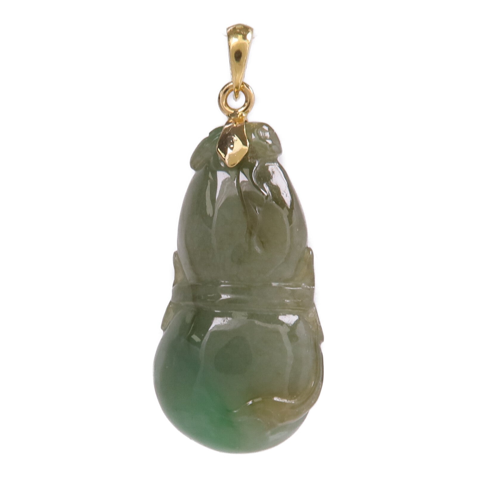 JEWELRY 18K黃金Pendant Top翡翠吊墜