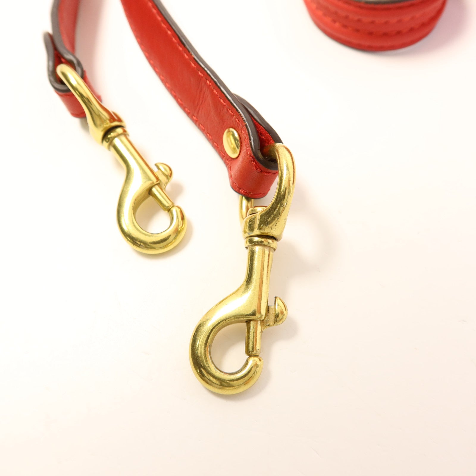 COACH 牛皮皮革2 Way Shoulder金扣手挽肩背兩用袋