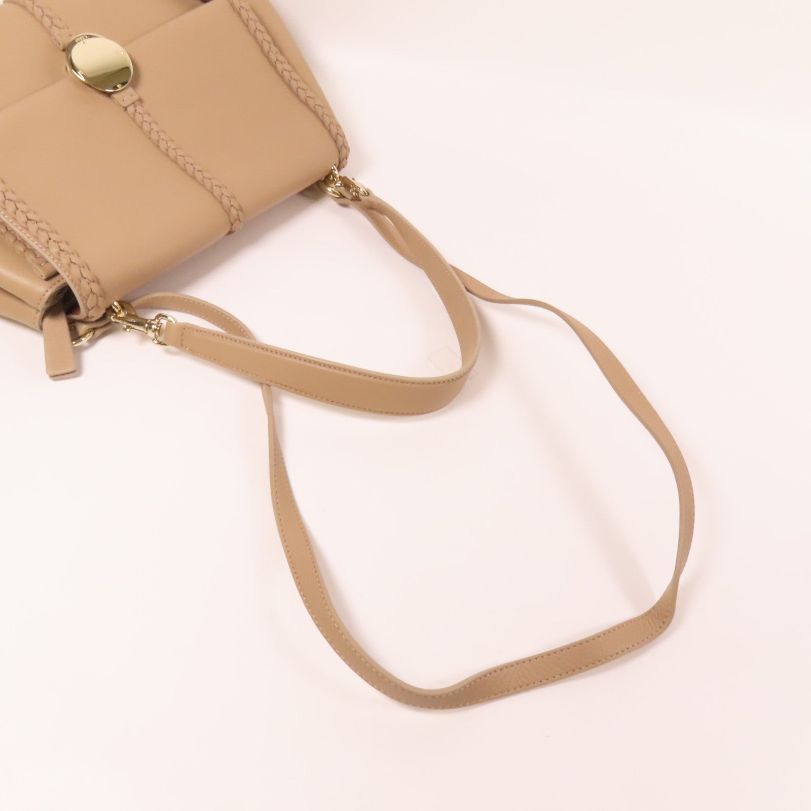 Chloe 牛皮皮革Penelope金扣手挽肩背兩用袋