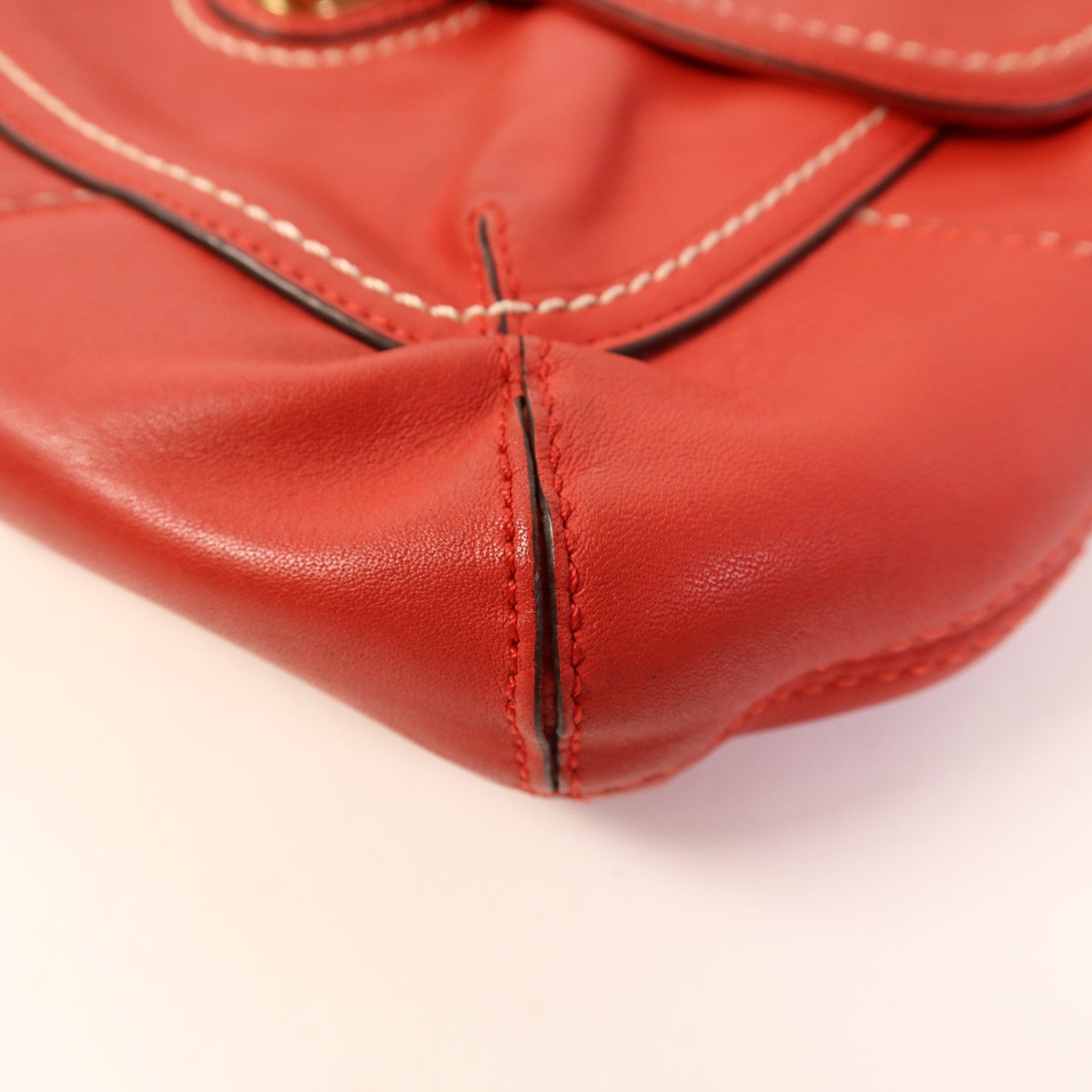 COACH 牛皮皮革2 Way Shoulder金扣手挽肩背兩用袋