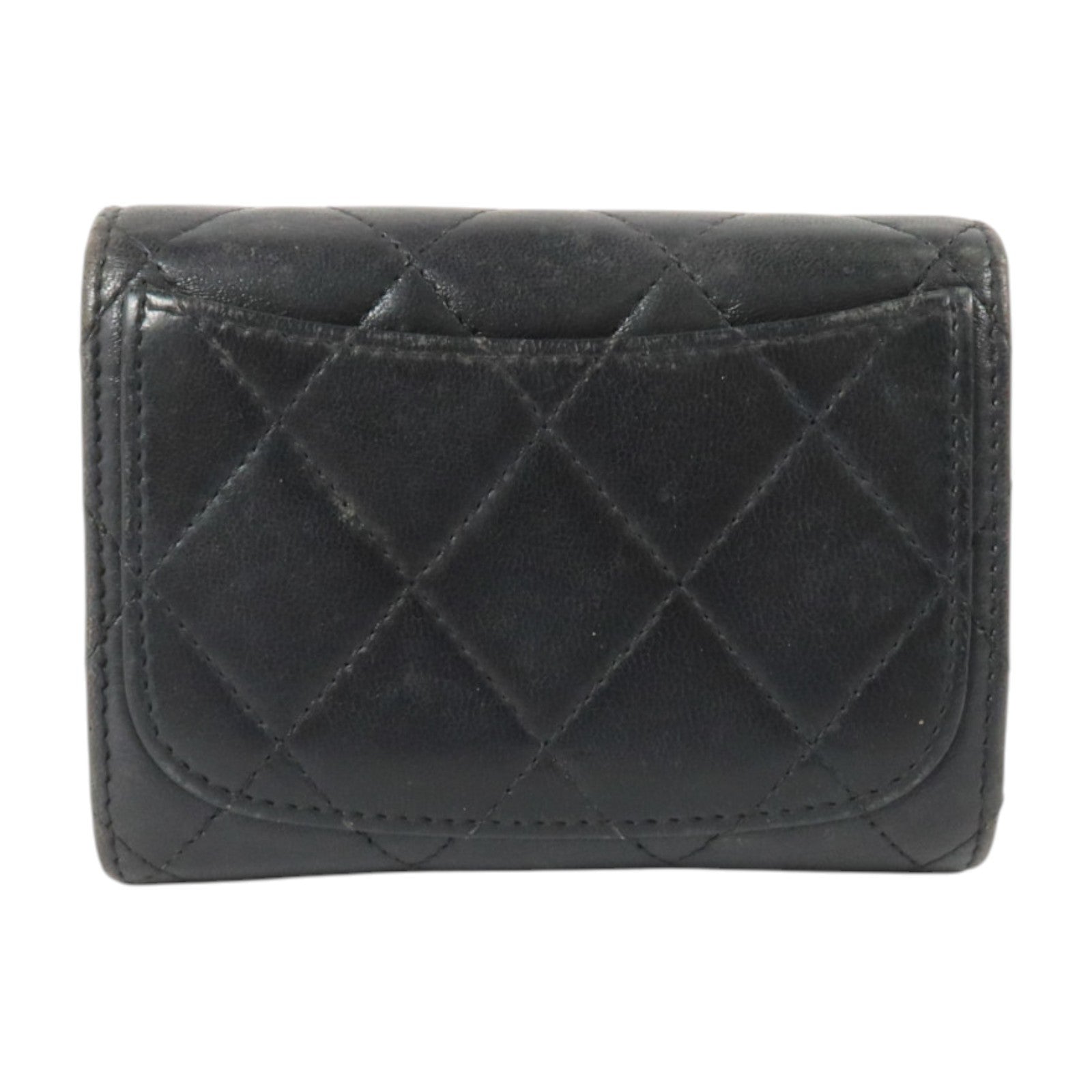 CHANEL 羊皮皮革Card Case銀扣卡片套