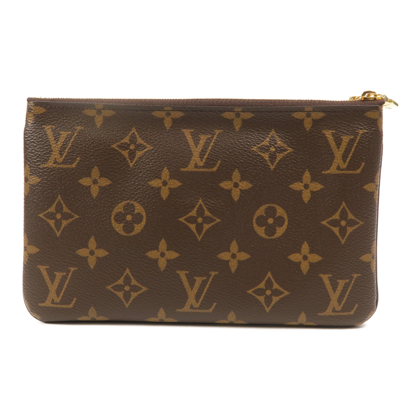 LOUIS VUITTON Monogram Giant Reverse Double Zip Pochette金扣肩背袋