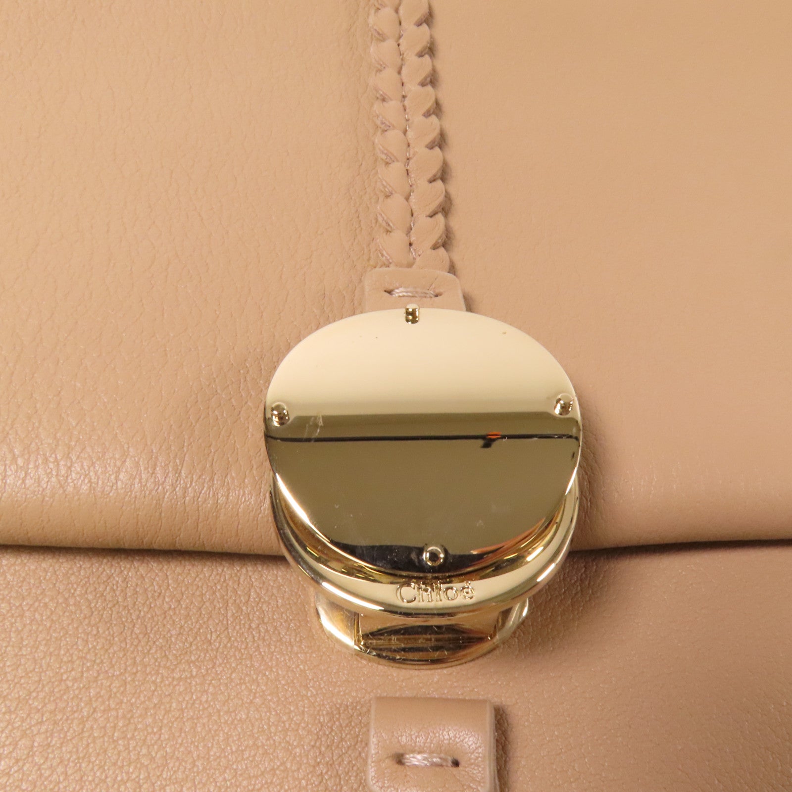 Chloe 牛皮皮革Penelope金扣手挽肩背兩用袋