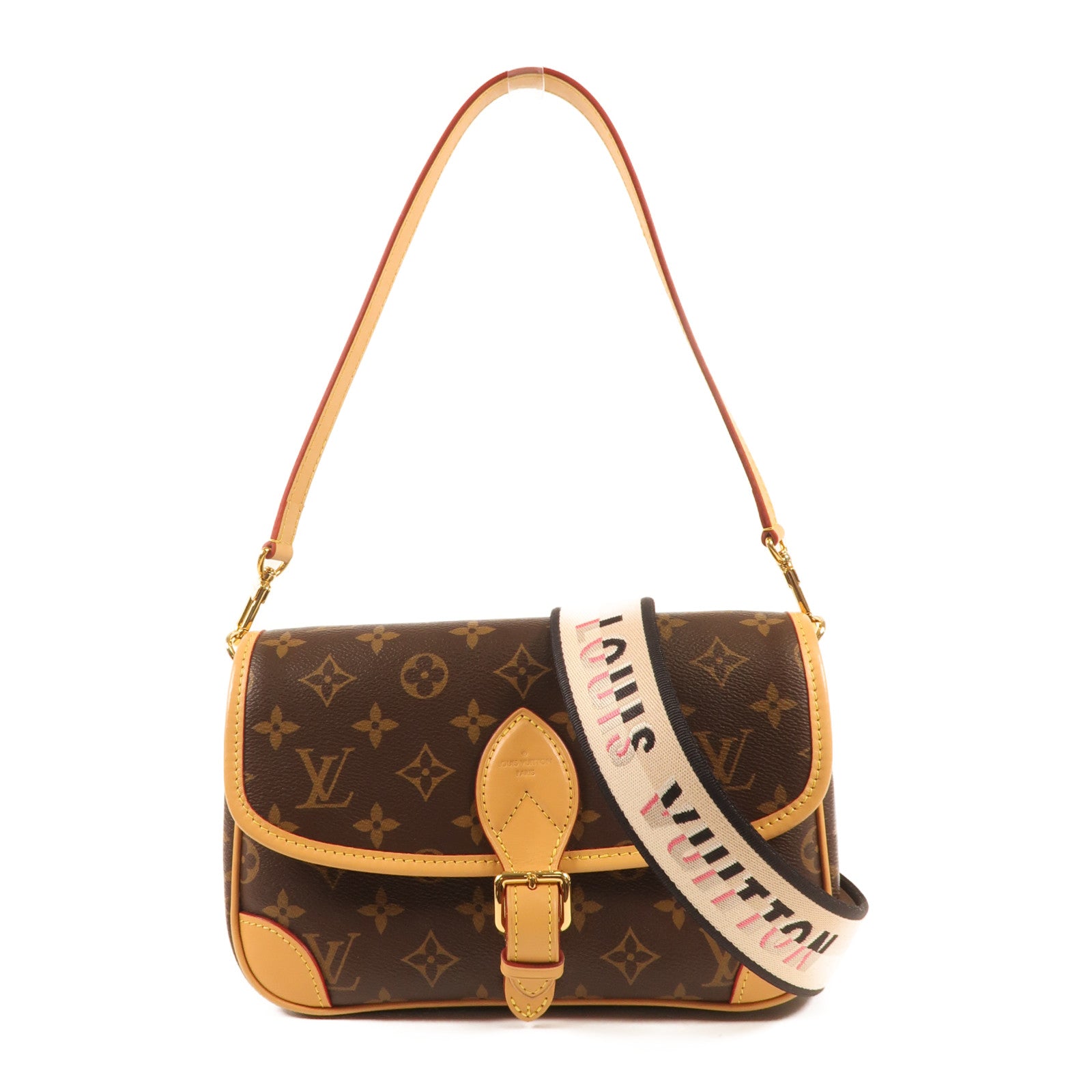 LOUIS VUITTON Monogram Diane金扣手挽肩背兩用袋