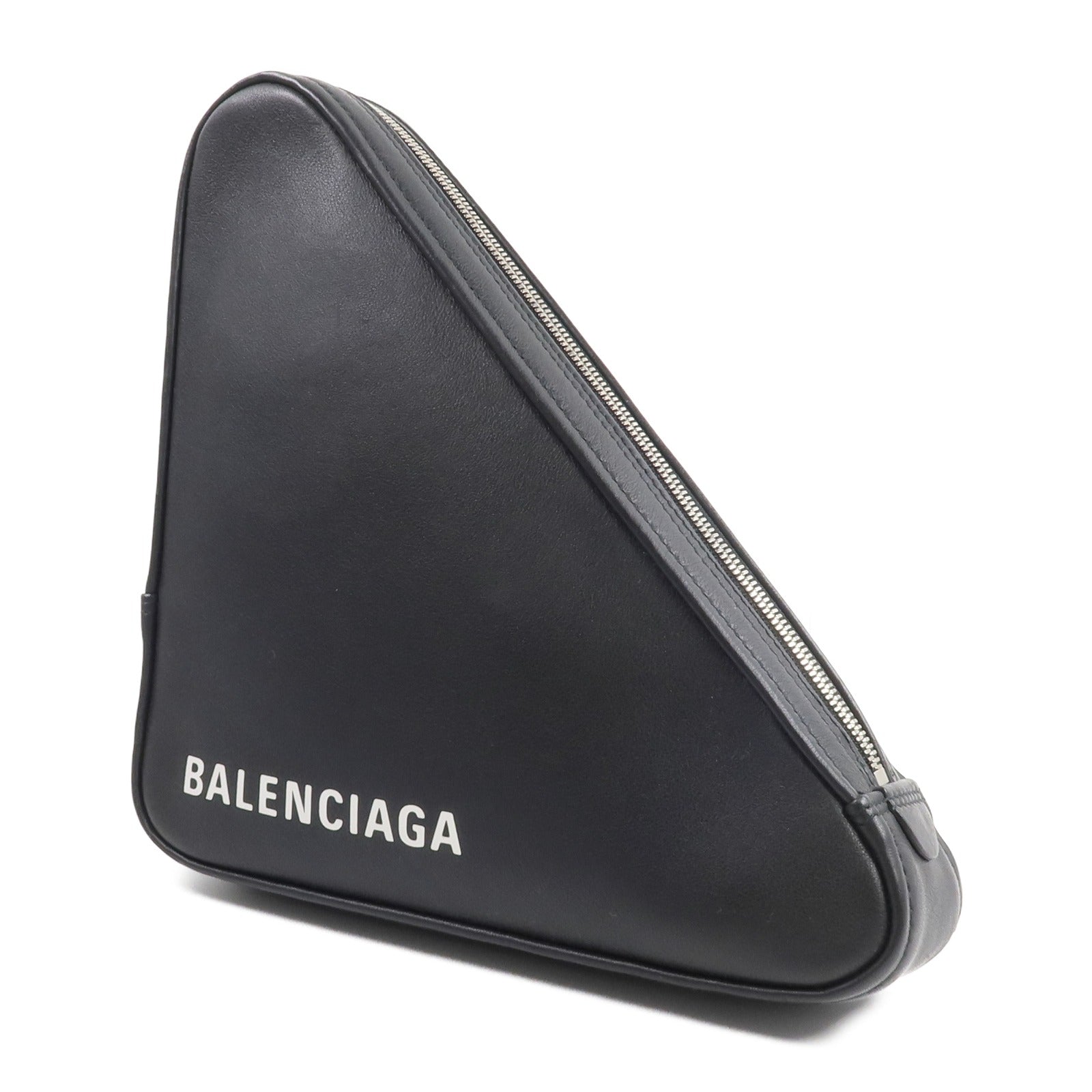 BALENCIAGA 牛皮皮革Triangle Clutch手拿包