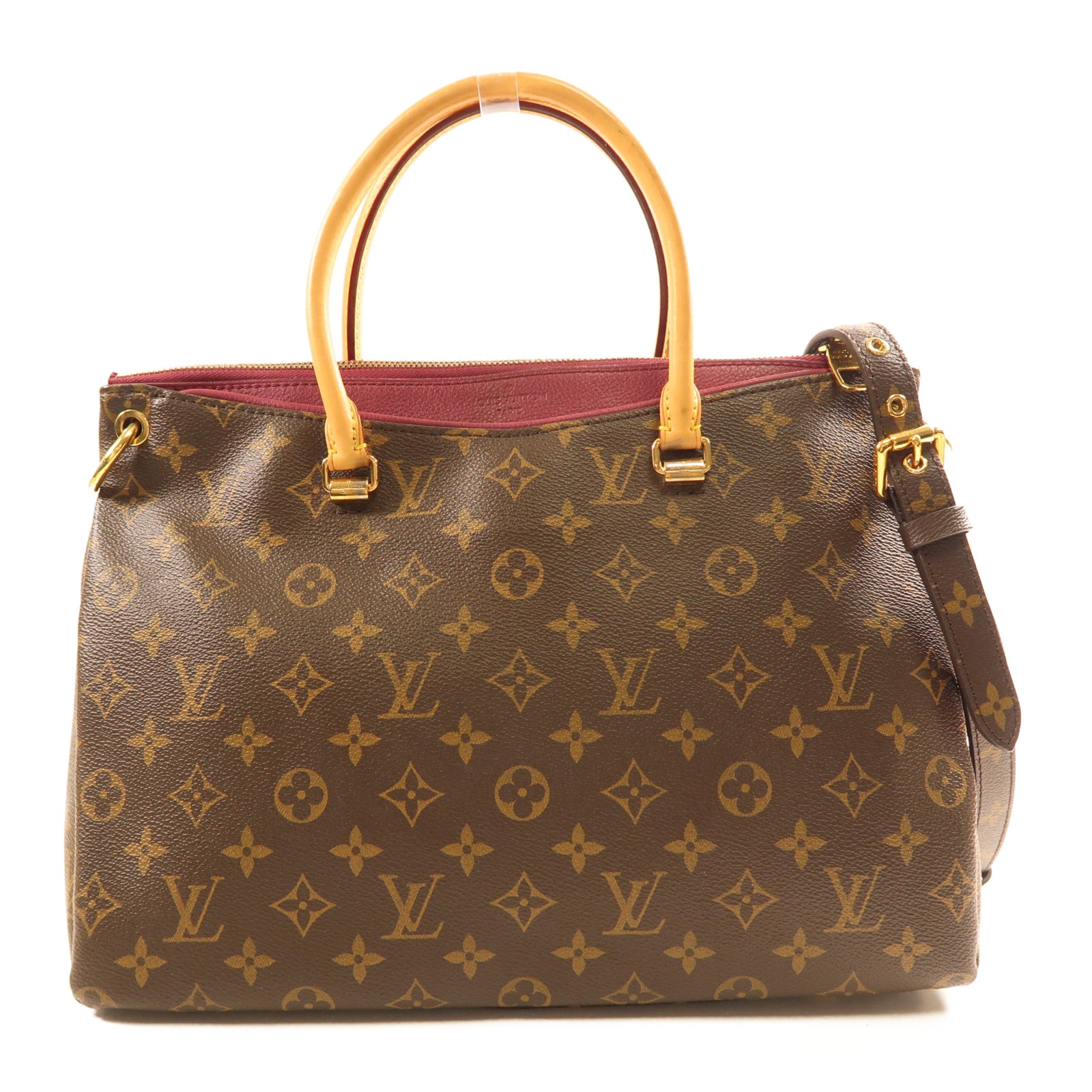 LOUIS VUITTON LV GHW Palas MM Shoulder Bag M41064 Monogram Brown