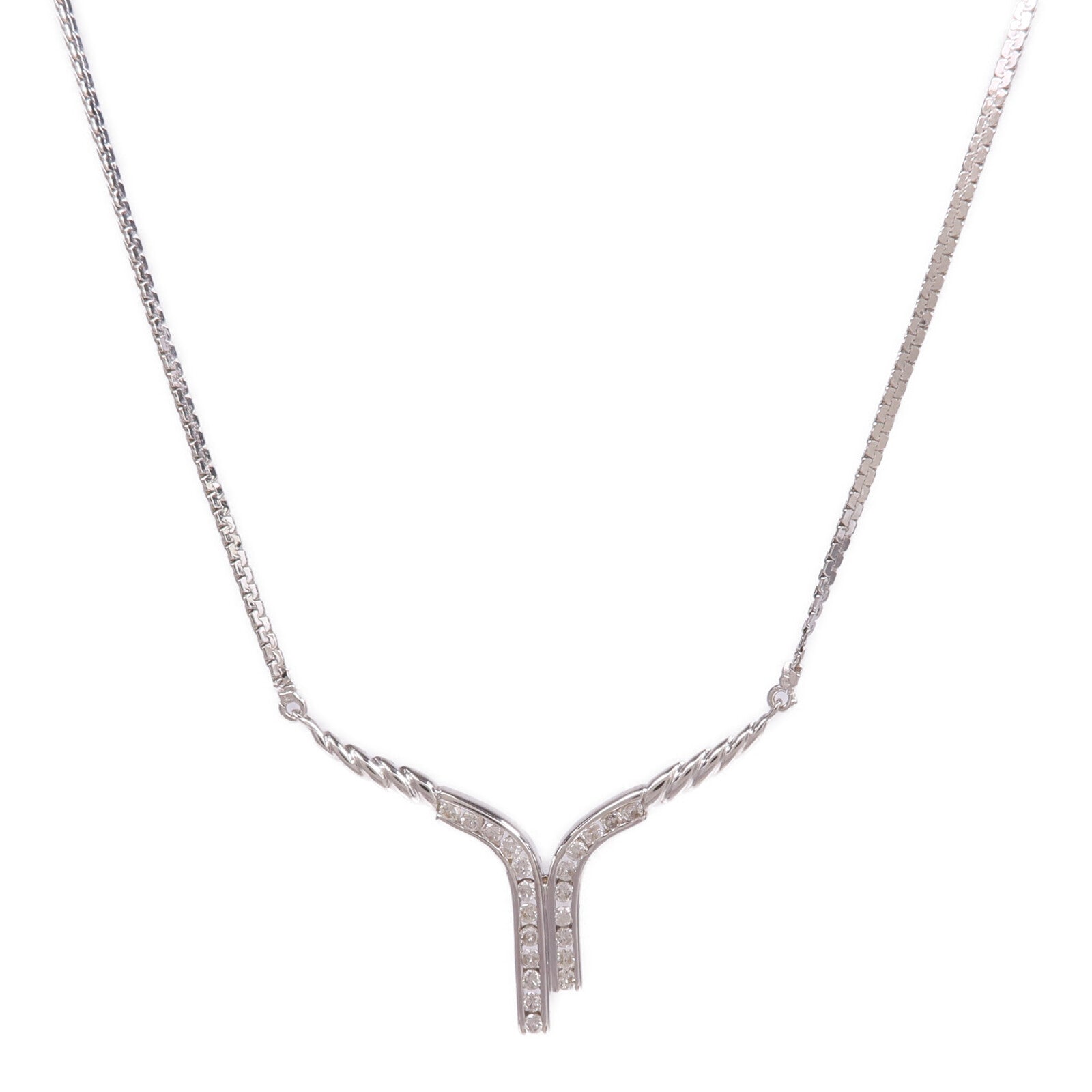 JEWELRY 【激減優惠】18K白金Diamond Necklace鑽石項鍊