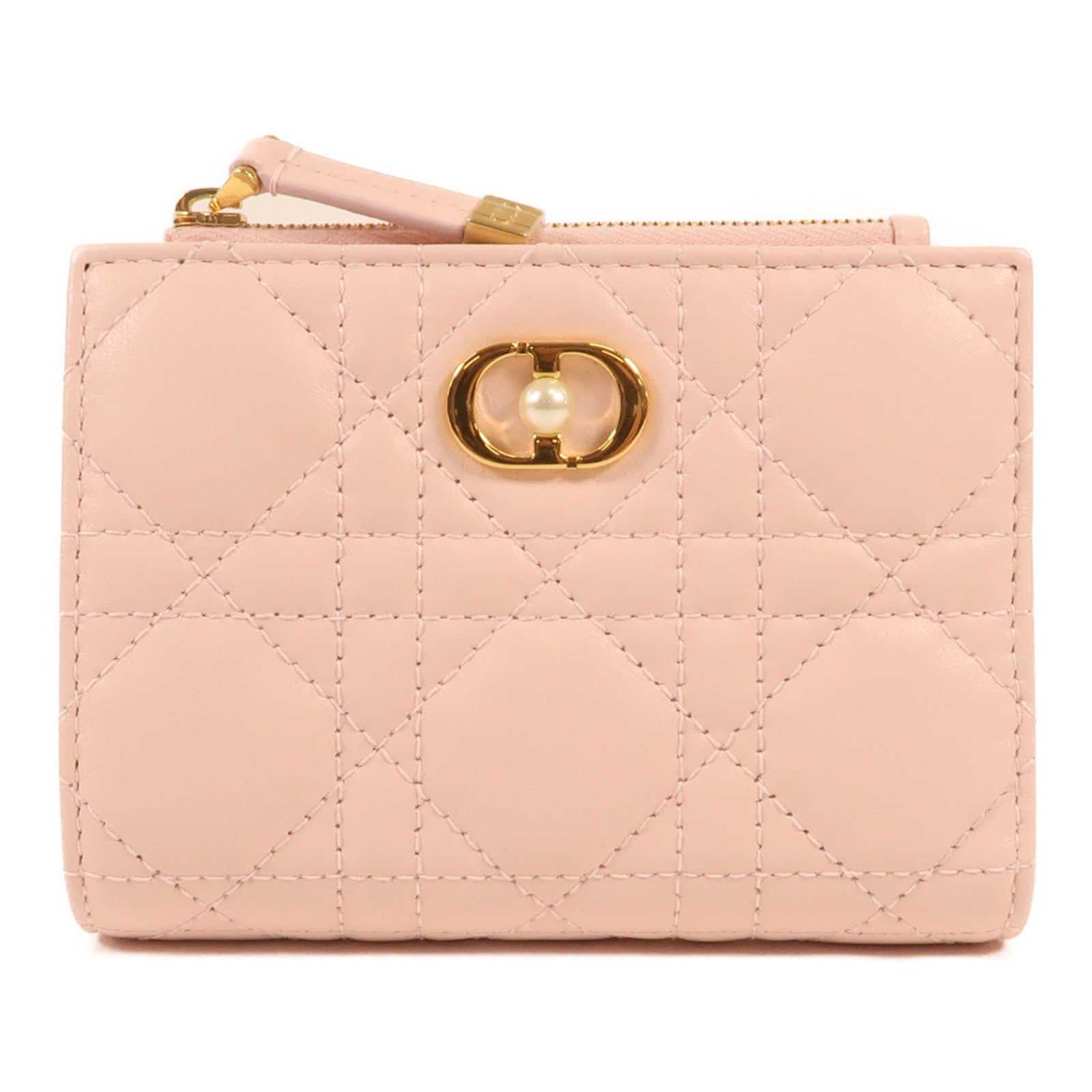 Dior 羊皮皮革Jolie Dahlia金扣錢包