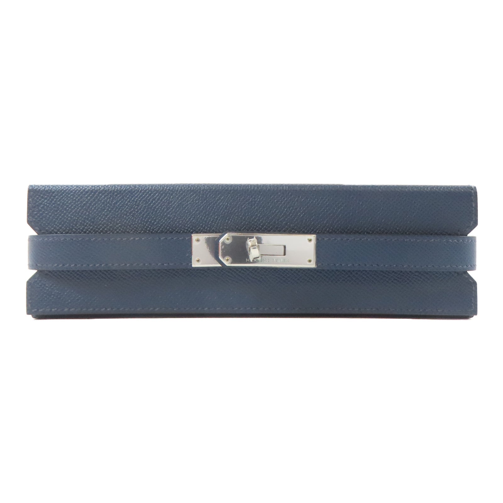 HERMES 【激減優惠】Epsom皮革Domino Set銀扣多米諾骨牌套裝藍色