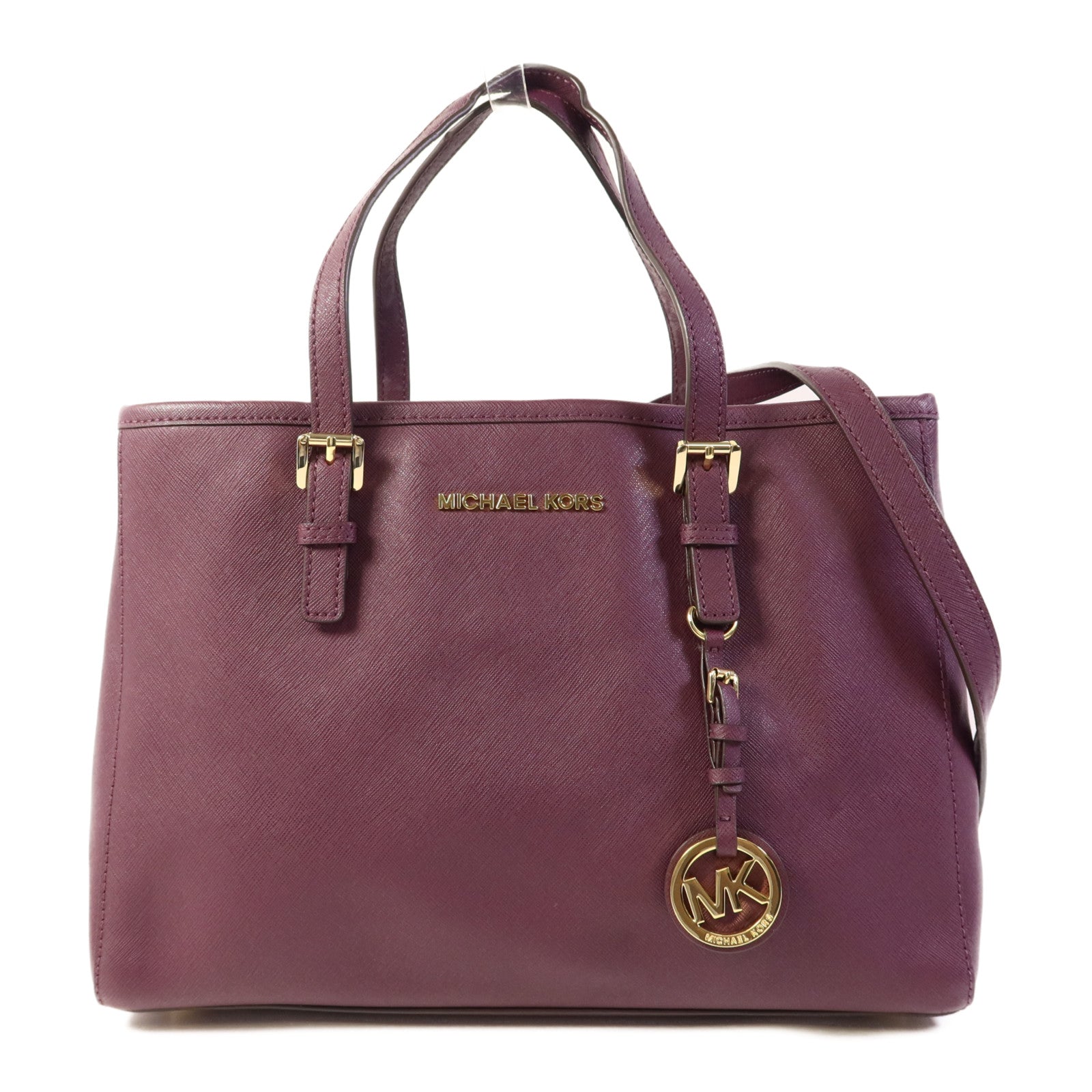 Michael Kors 塗層帆布2 Way Shoulder金扣手挽肩背兩用袋