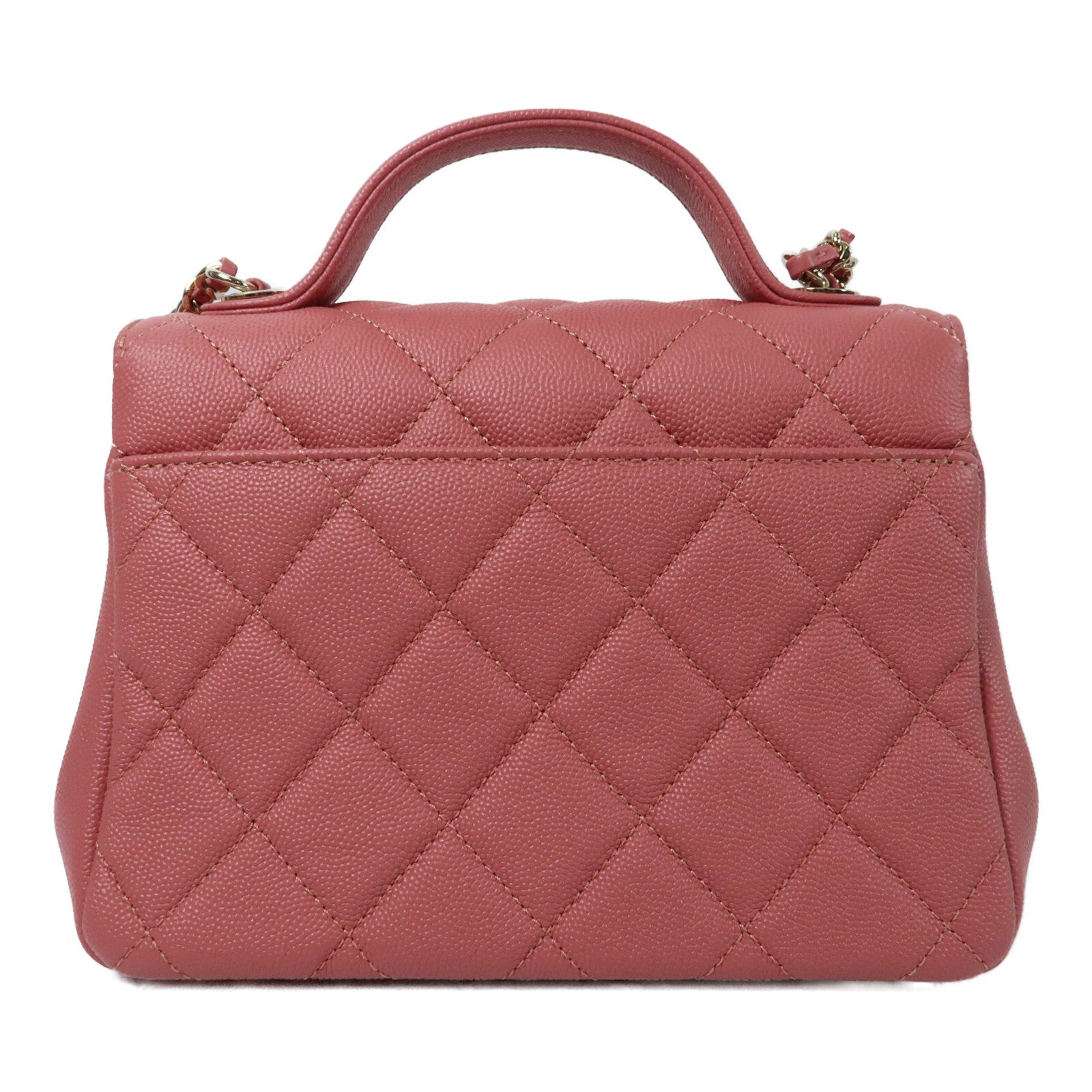 CHANEL 牛皮皮革Affinity Business Bag金扣鏈帶手挽肩背兩用袋