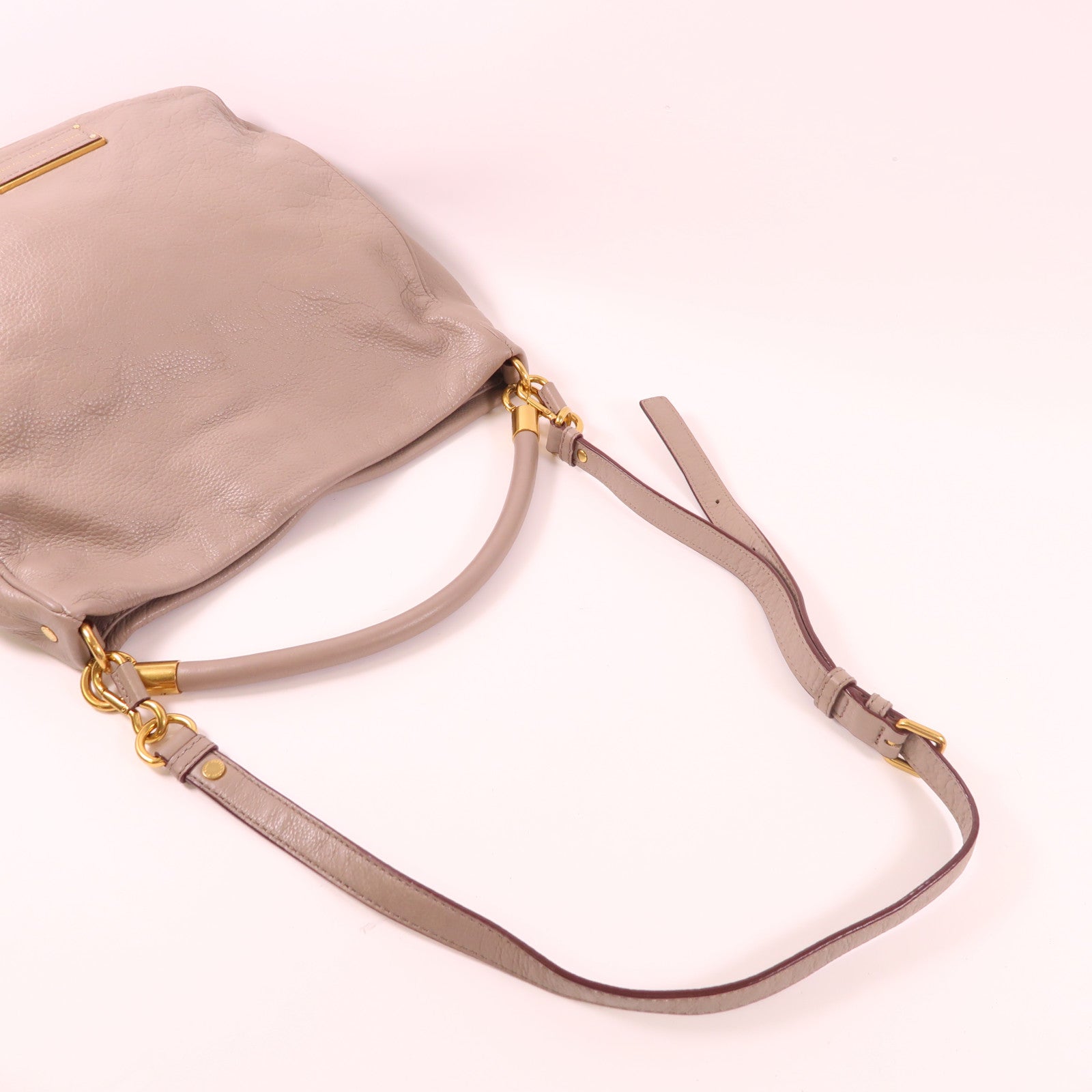 MARC JACOBS 牛皮皮革2 Way Shoulder Bag金扣手挽肩背兩用袋