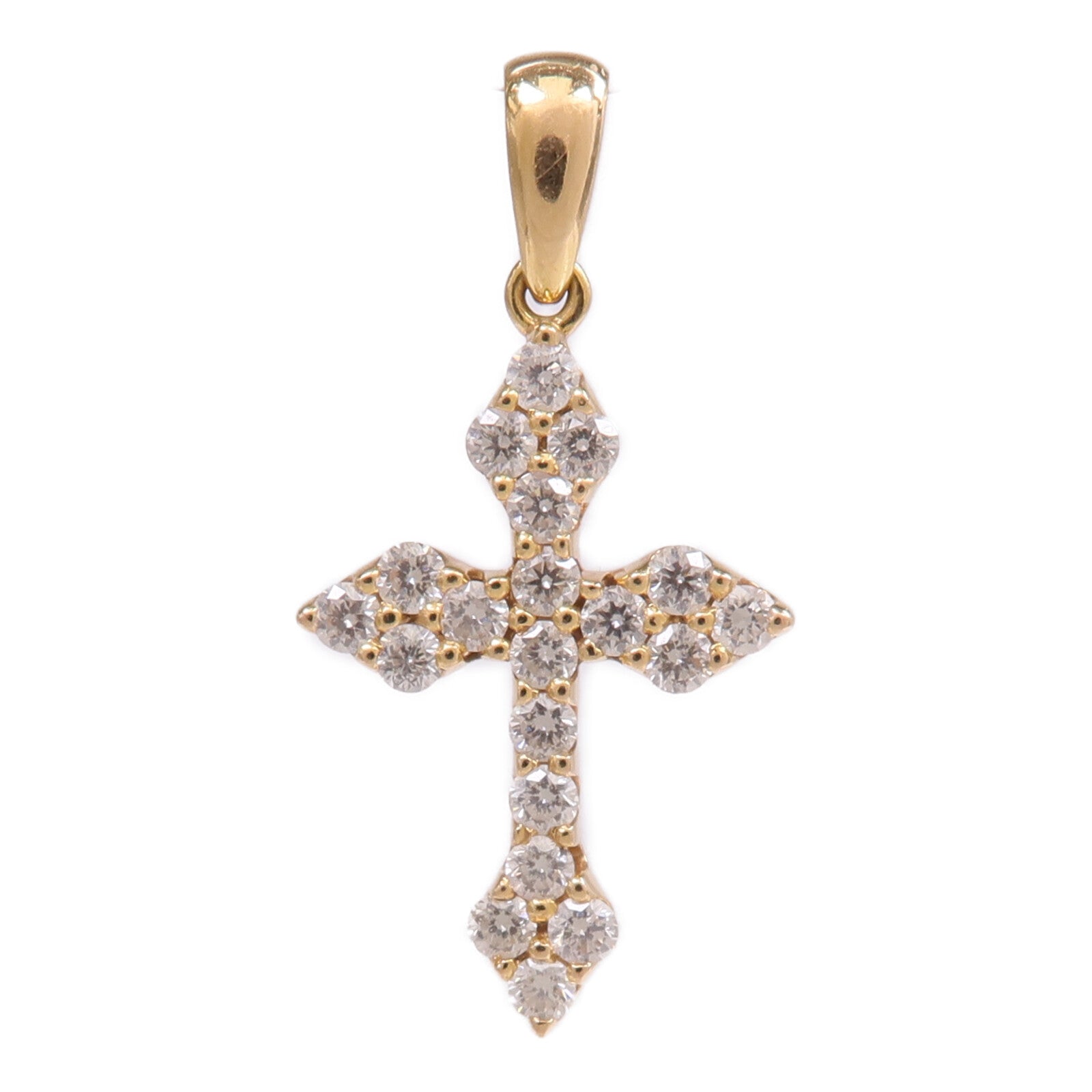 JEWELRY 【激減優惠】18K黃金Diamond Top鑽石吊墜