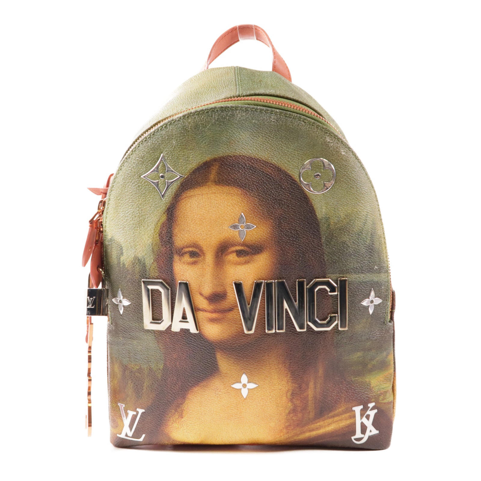 LOUIS VUITTON 塗層帆布Palm Springs金扣背包