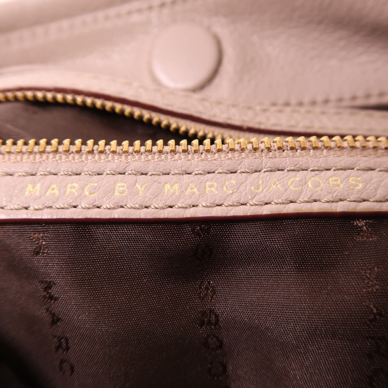 MARC JACOBS 牛皮皮革2 Way Shoulder Bag金扣手挽肩背兩用袋