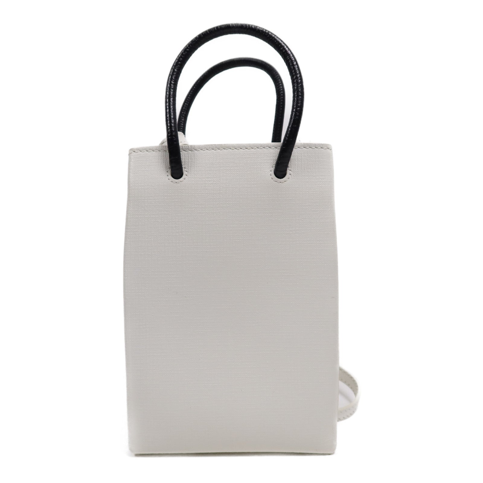 BALENCIAGA 牛皮皮革PHONE HOLDER銀扣肩背袋