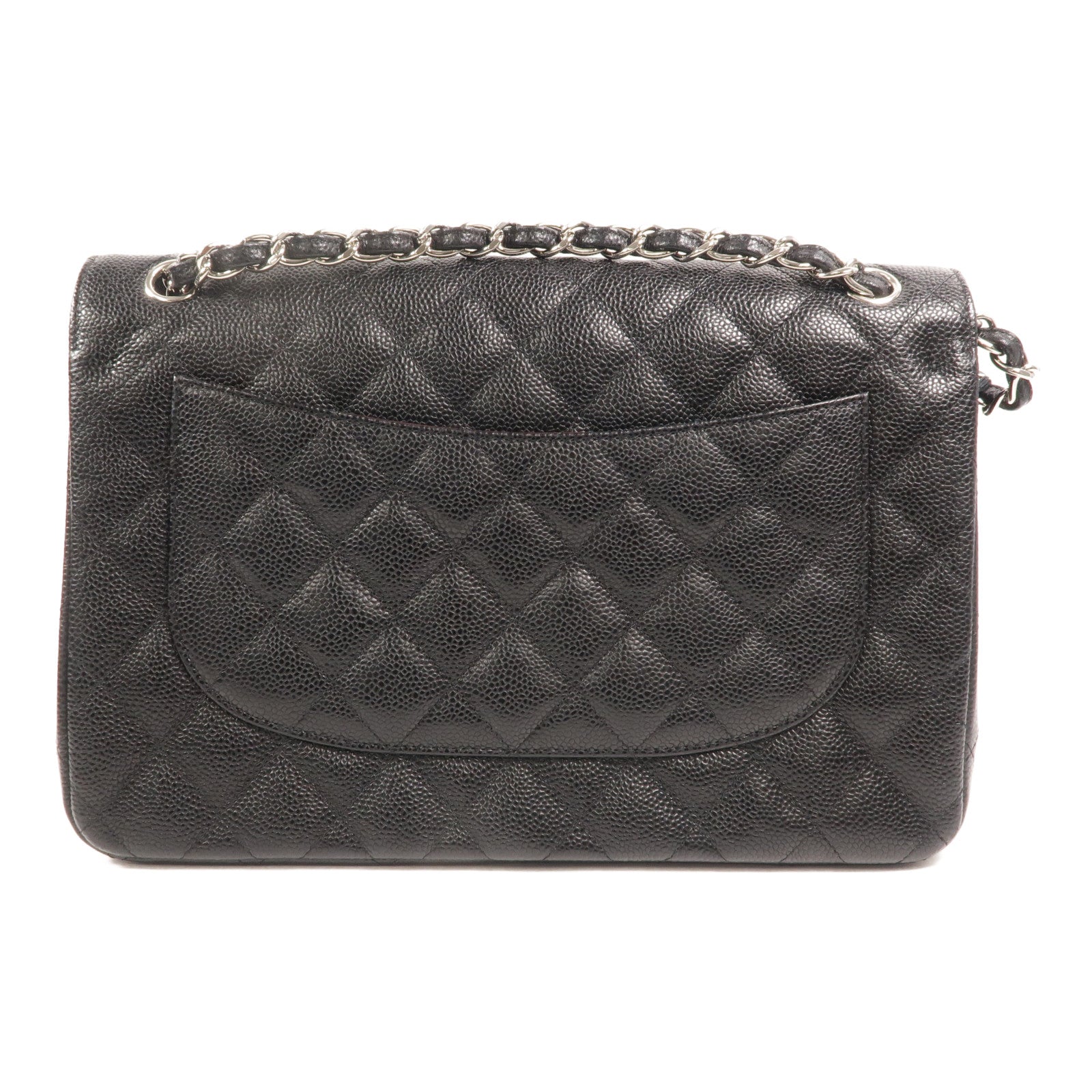 CHANEL 牛皮皮革Large Classic鏈帶肩背袋