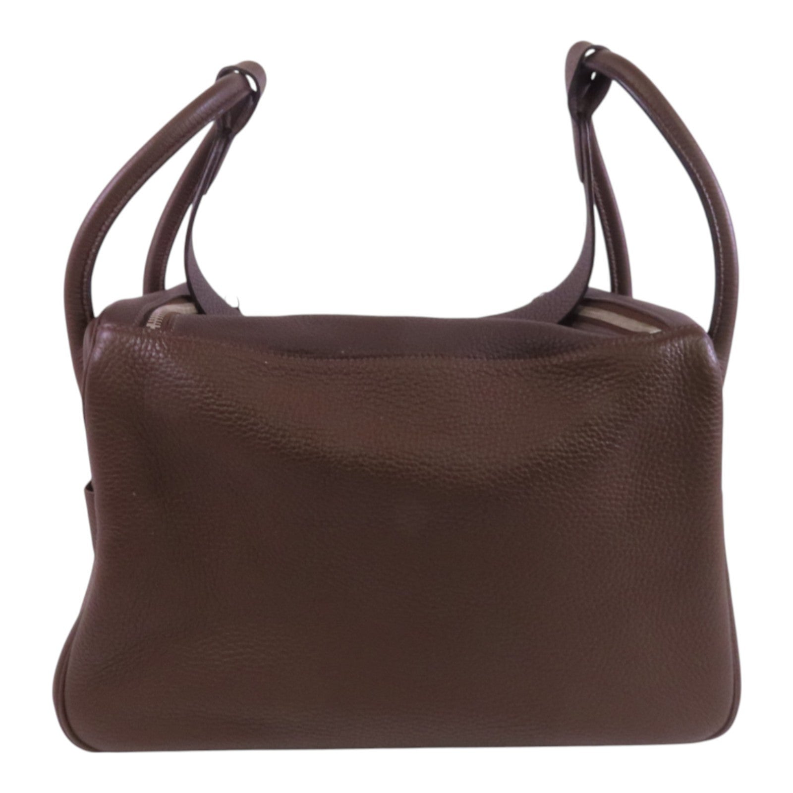 HERMES Clemence皮革Lindy 34銀扣肩背袋