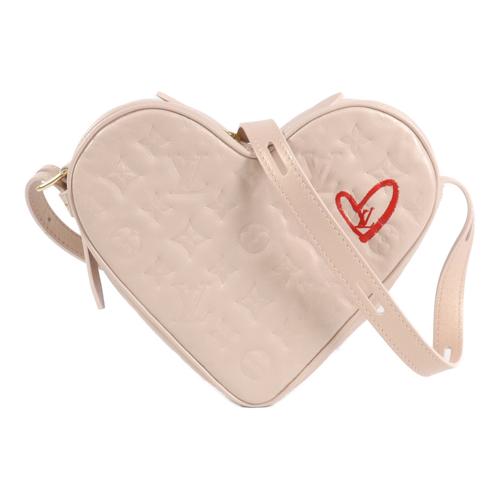 LOUIS VUITTON 羊皮皮革Fall In Love Sac Coeur肩背袋
