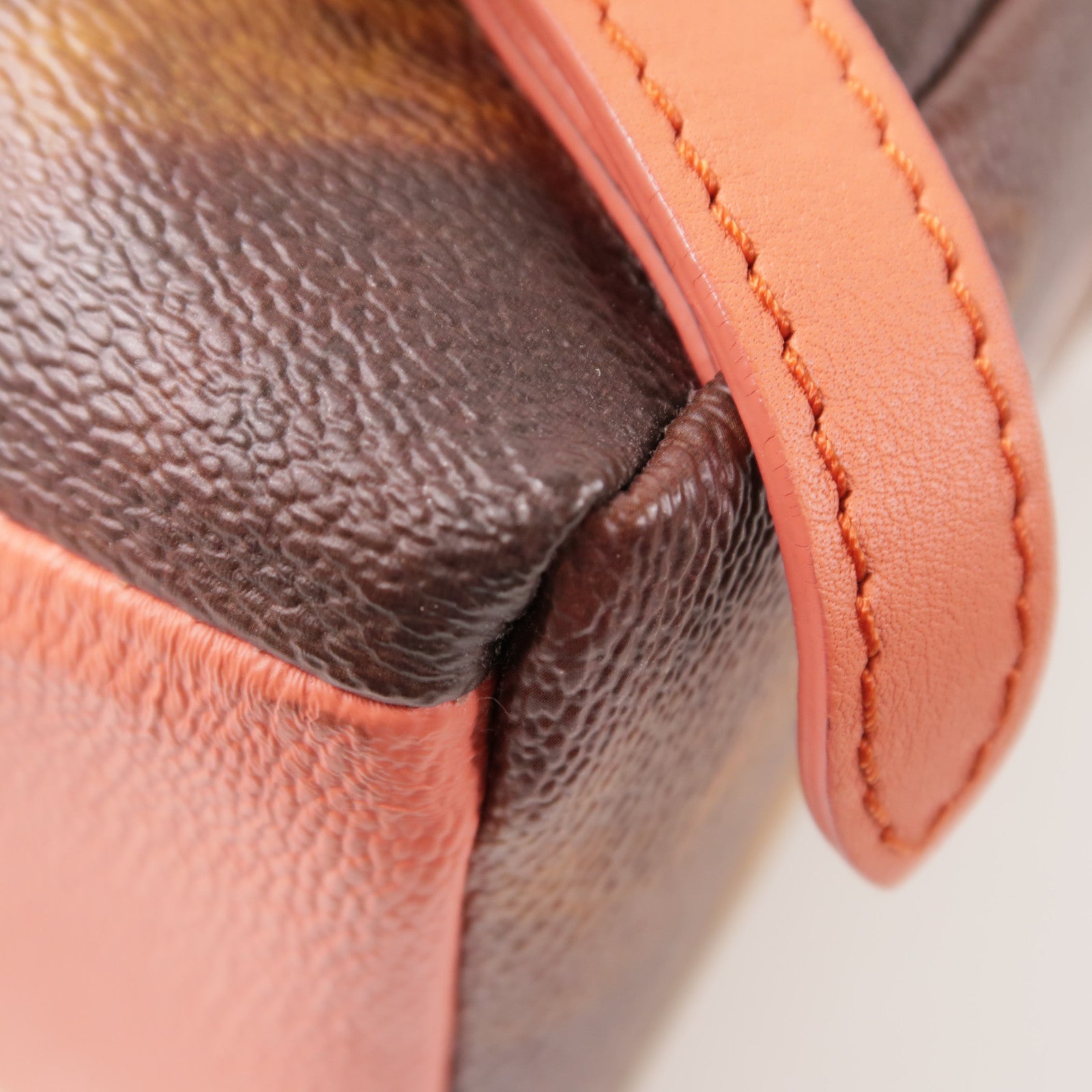 LOUIS VUITTON LV GHW Palm Springs Backpack M43375 Coated Canvas Green/Brown/Pink