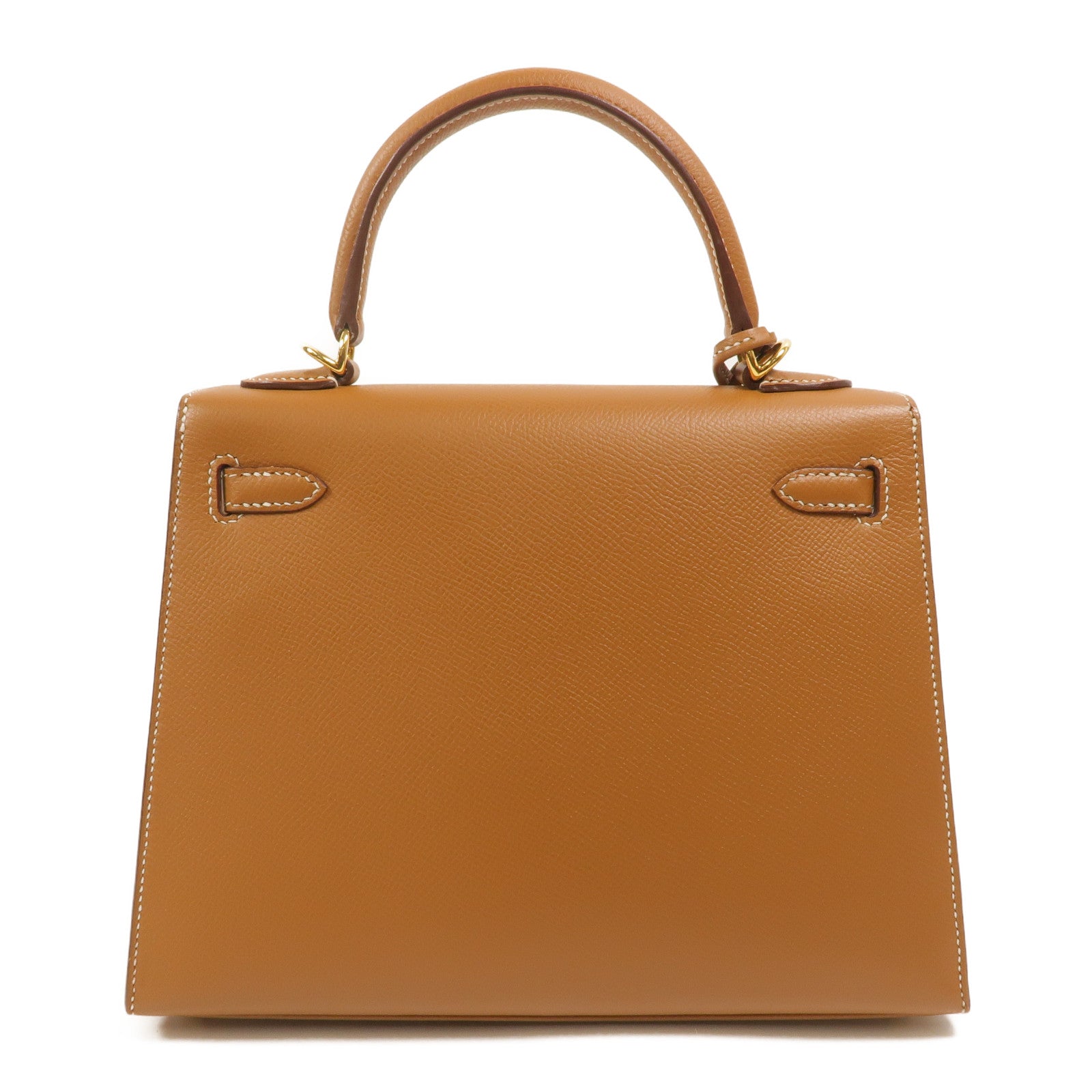 HERMES Epsom皮革Kelly 25手挽肩背兩用袋Gold