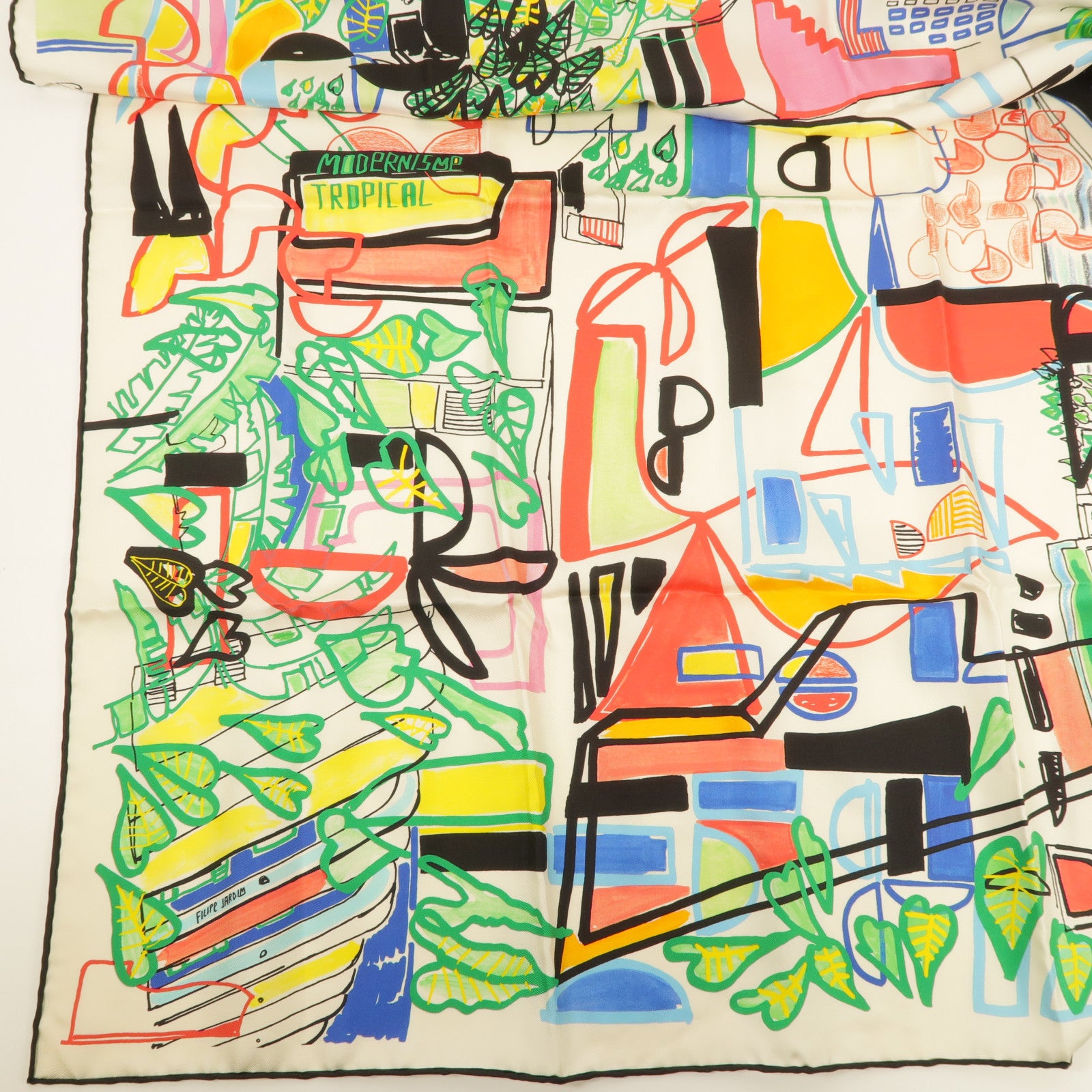 HERMES Scarf Silk Multicolor