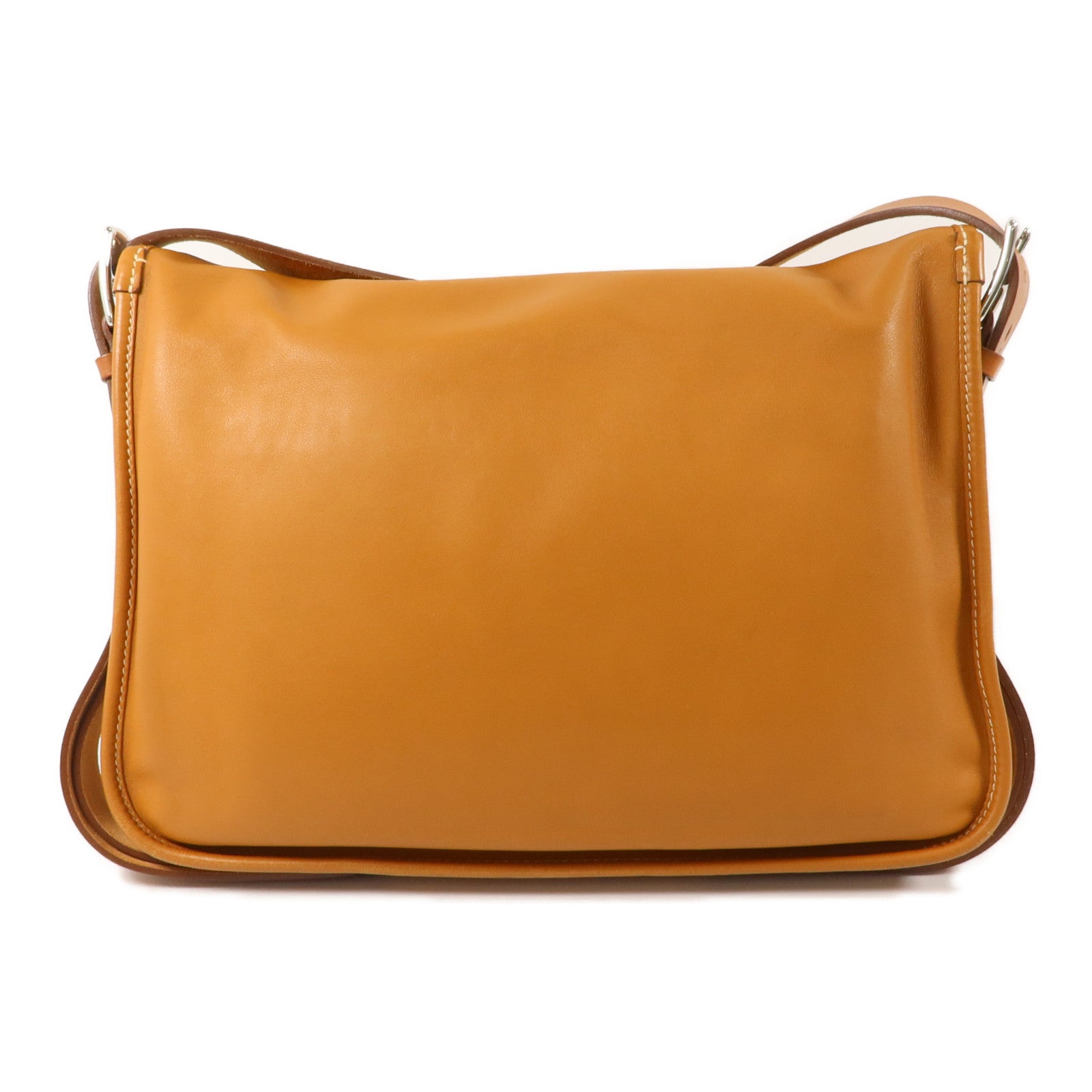 HERMES Swift皮革Barda 35肩背袋Gold
