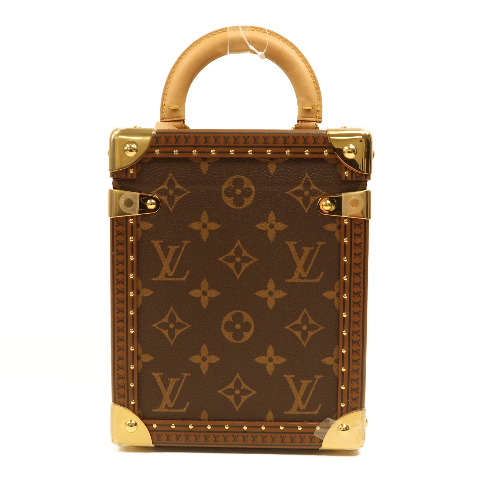 LOUIS VUITTON Monogram Camera Box金扣手挽肩背兩用袋啡色