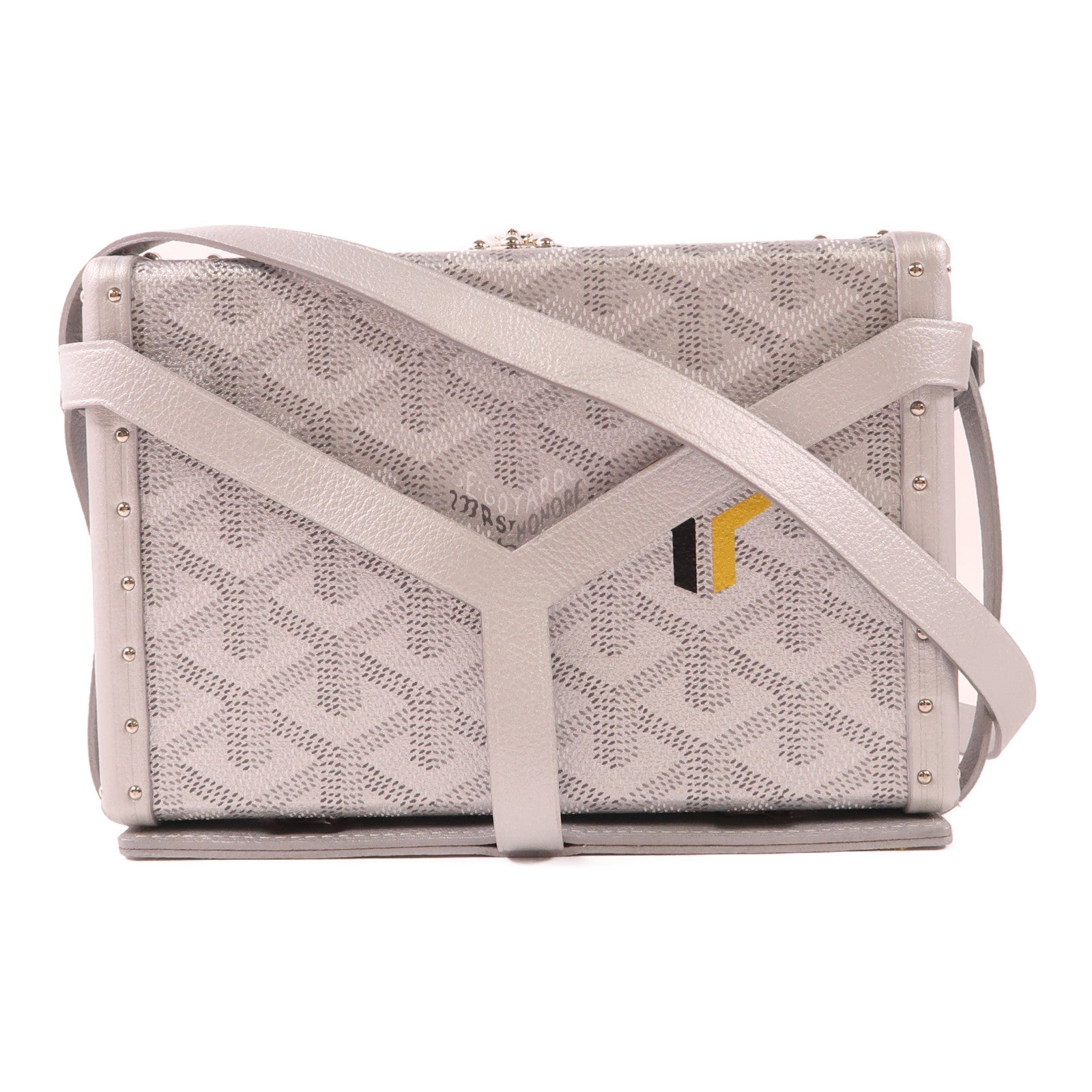 GOYARD 【激減優惠】塗層帆布Minaudiere Trunk Bag銀扣肩背袋