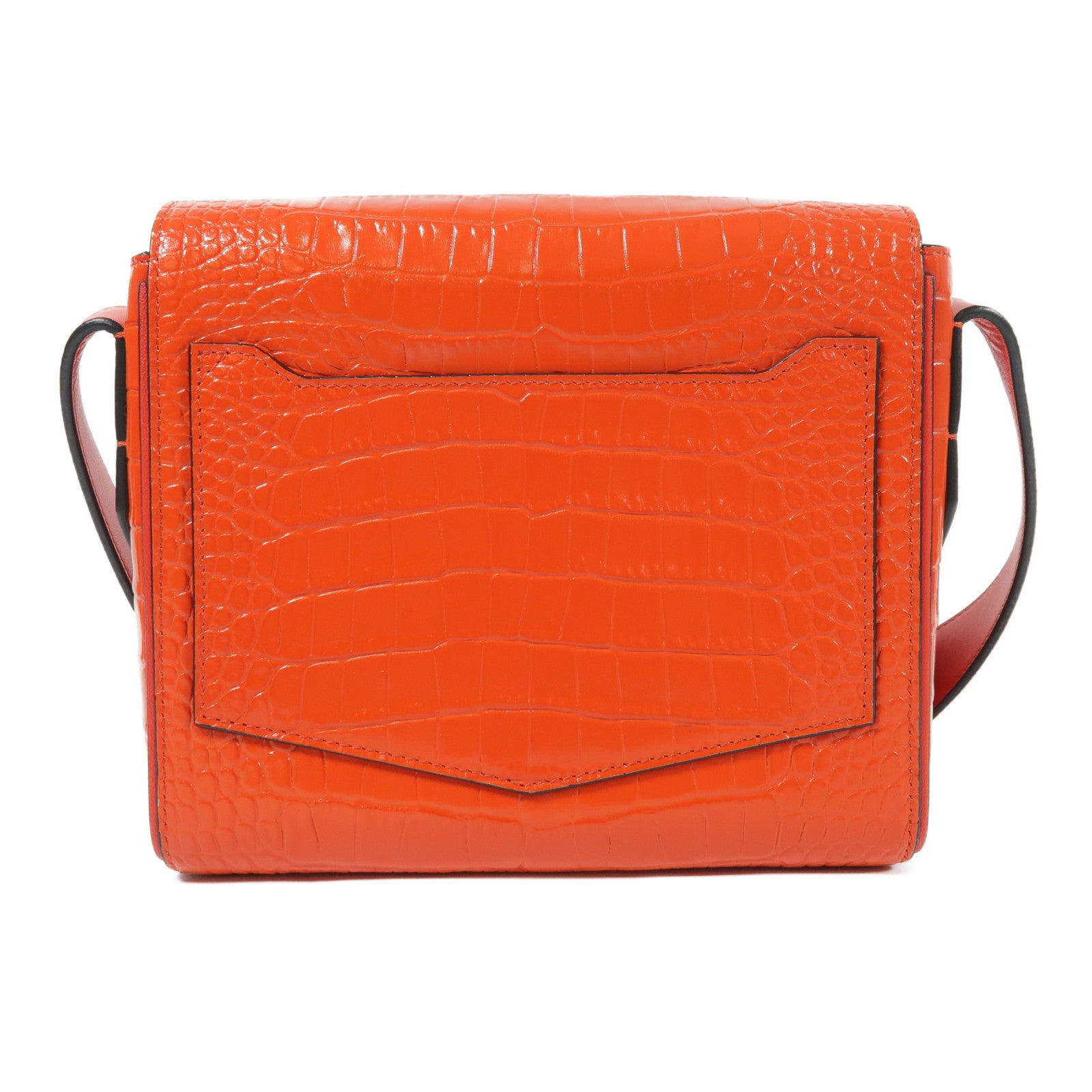 GIVENCHY GHW Shoulder Bag Calfskin Leather Red