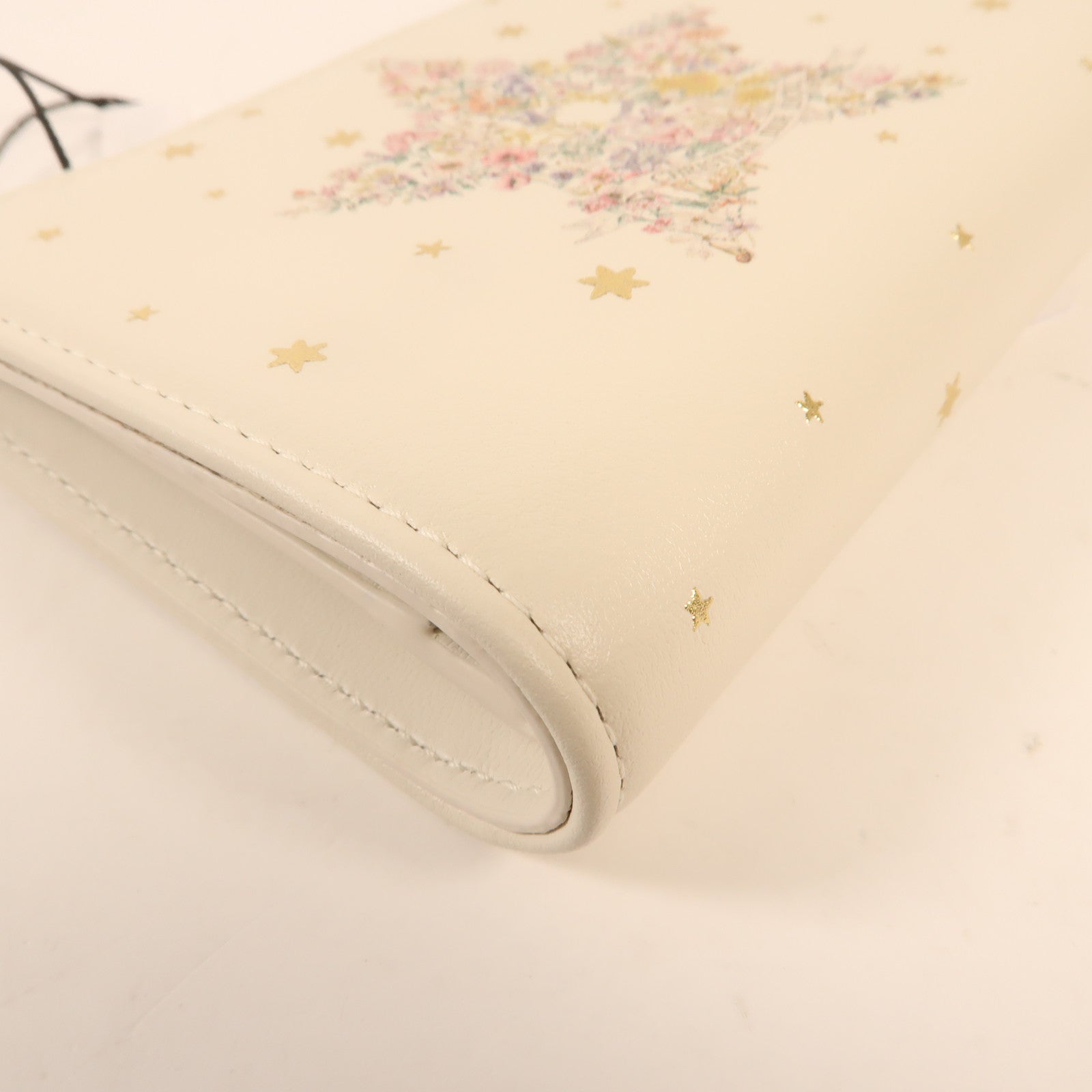 Dior 牛皮皮革Lucky Dahlia金扣錢包