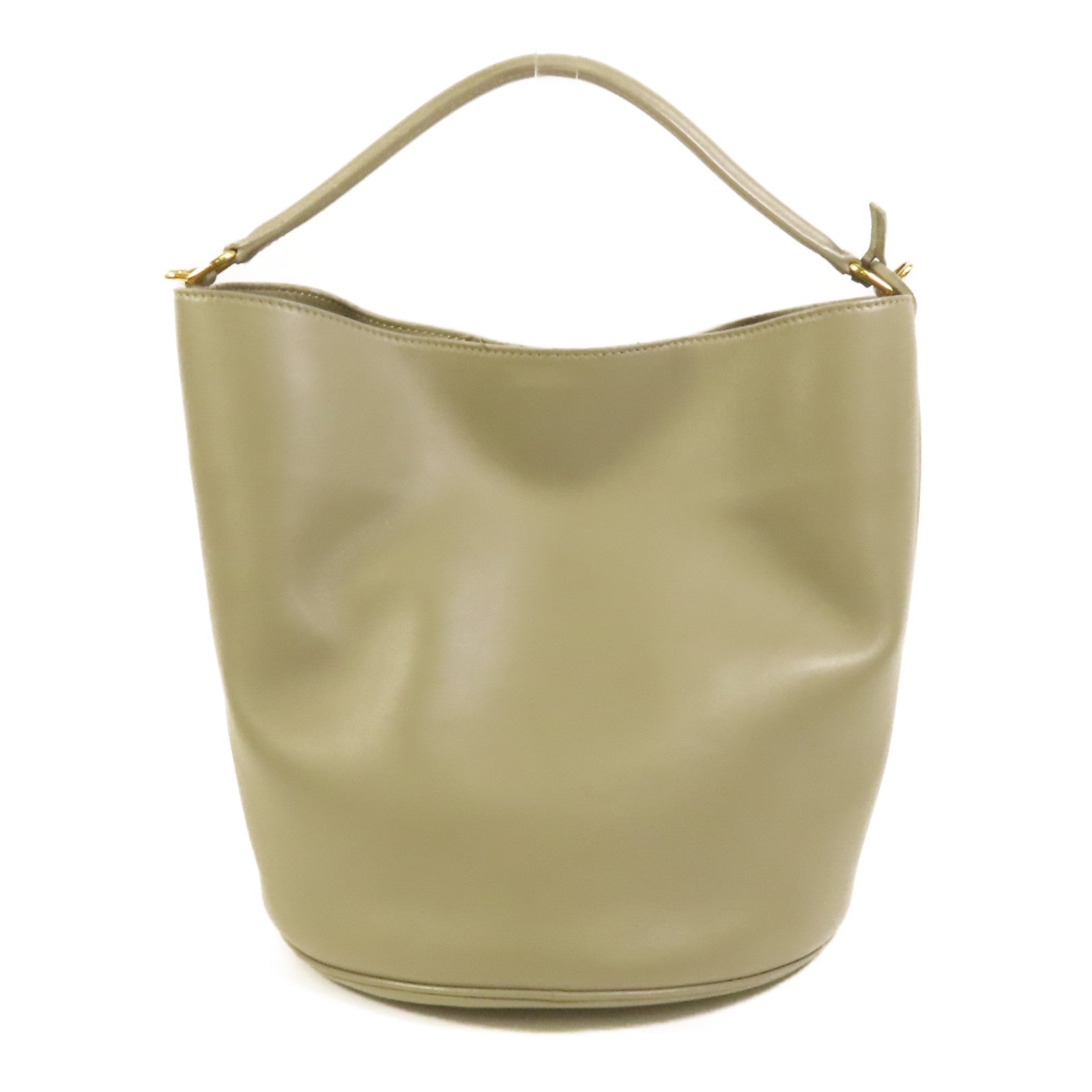 CELINE 牛皮皮革Bucket 16金扣手挽肩背兩用袋