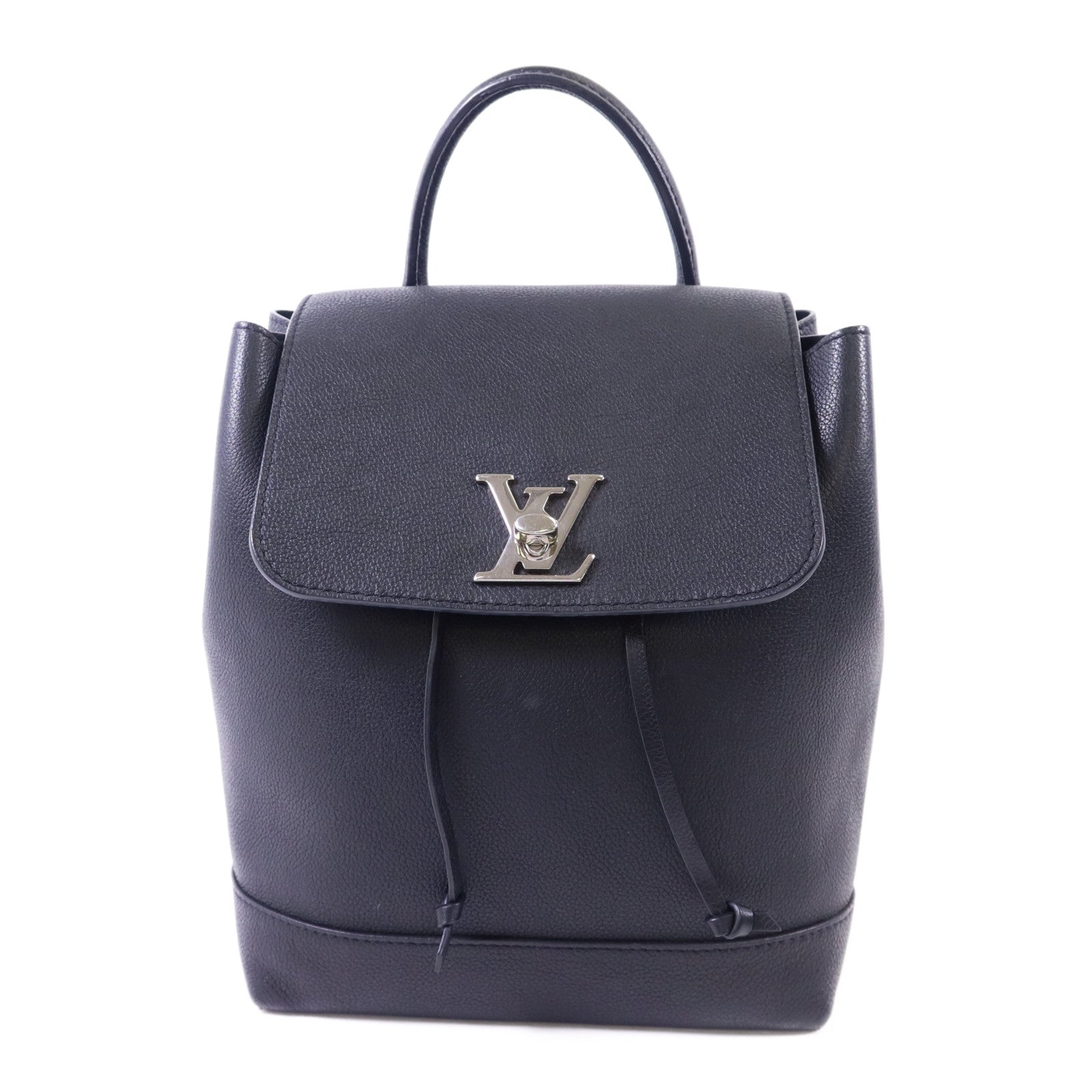 LOUIS VUITTON 【激減優惠】牛皮皮革Lock Me Backpack銀扣背包