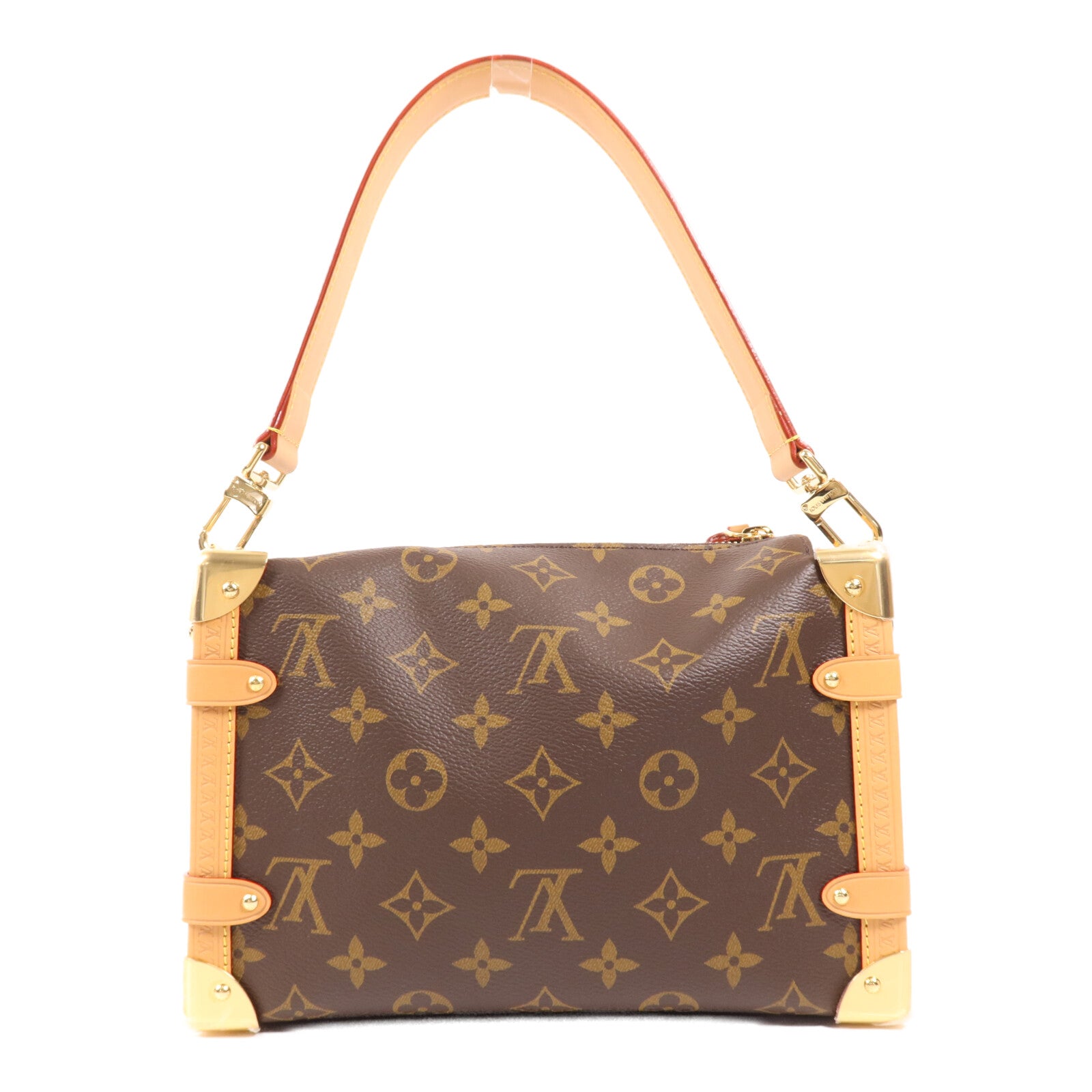 LOUIS VUITTON Monogram Side Trunk金扣手挽肩背兩用袋