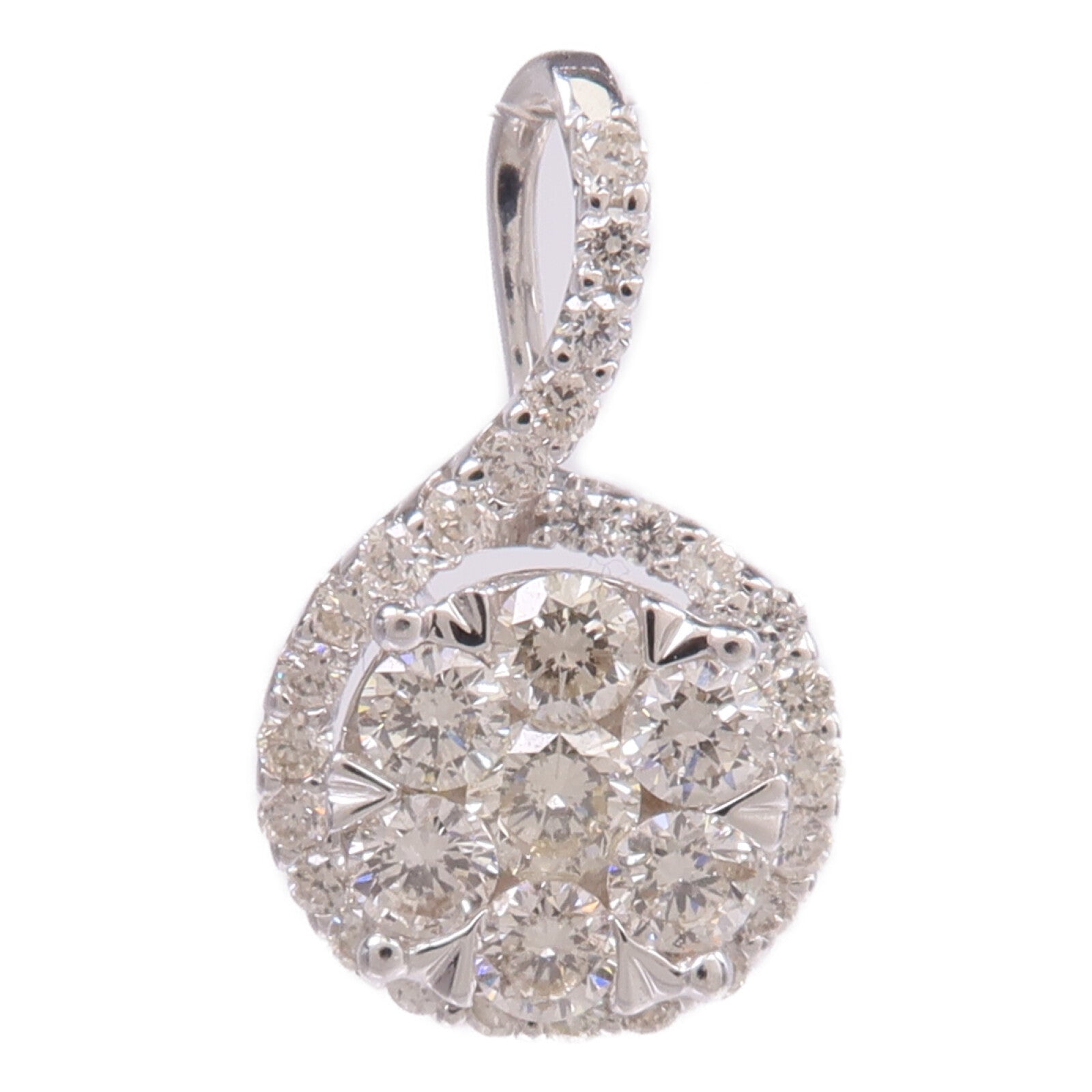 JEWELRY 18K白金Diamond Top鑽石吊墜