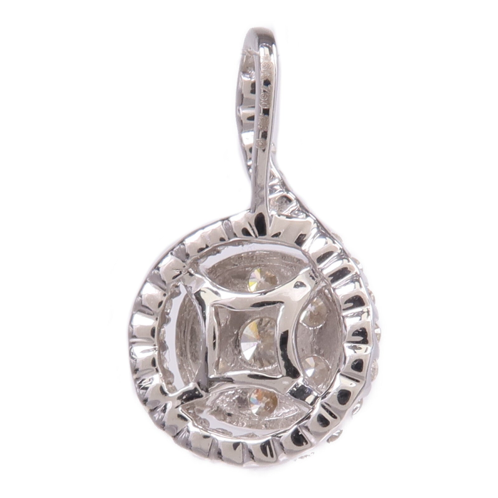 JEWELRY 18K白金Diamond Top鑽石吊墜