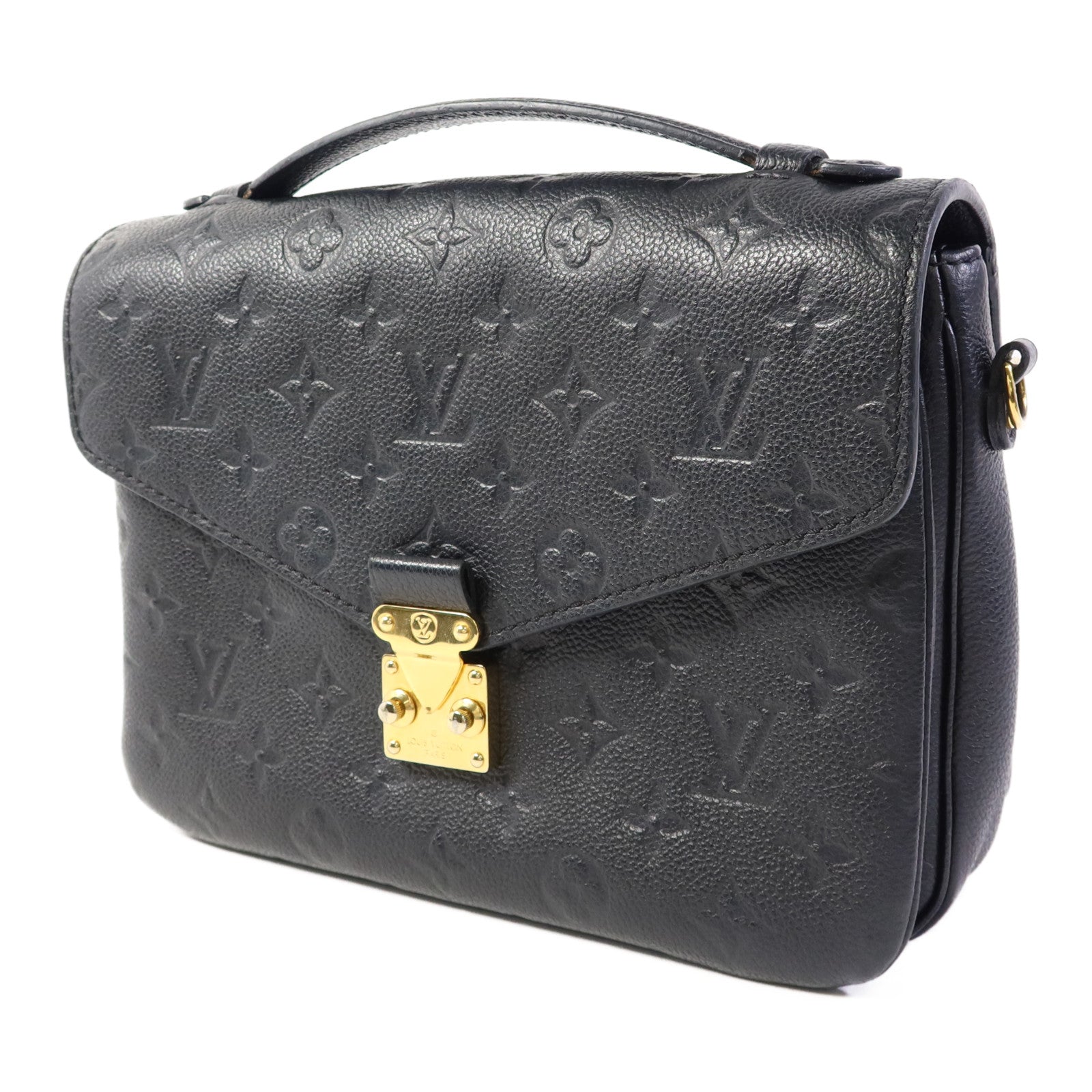 LOUIS VUITTON Monogram Empreinte Pochette Metis金扣手挽肩背兩用袋