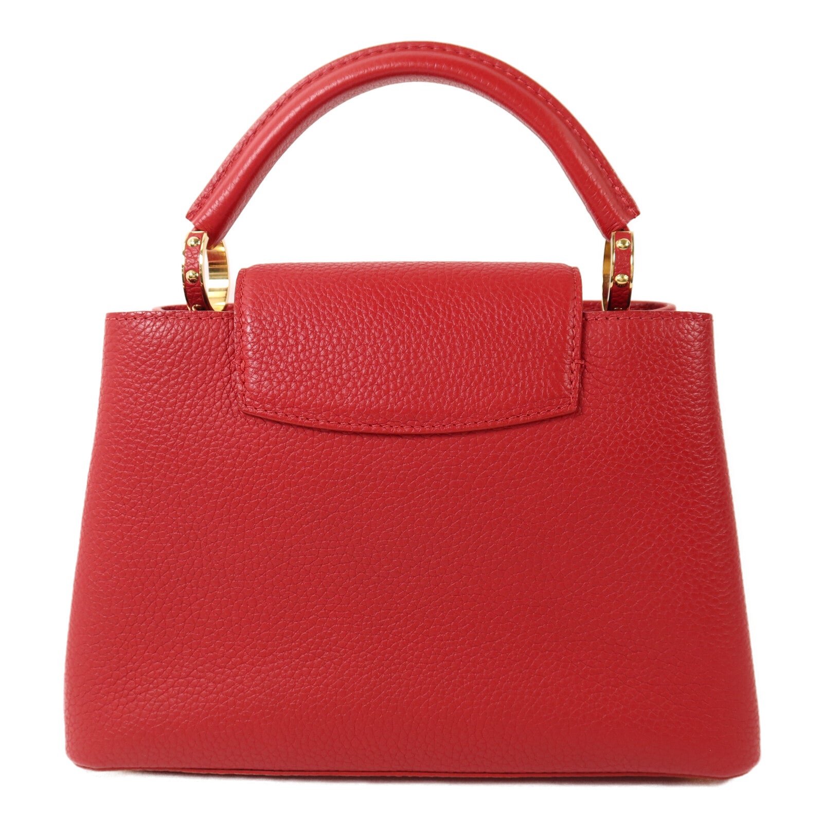 LOUIS VUITTON 牛皮皮革Capucines MM金扣手挽肩背兩用袋