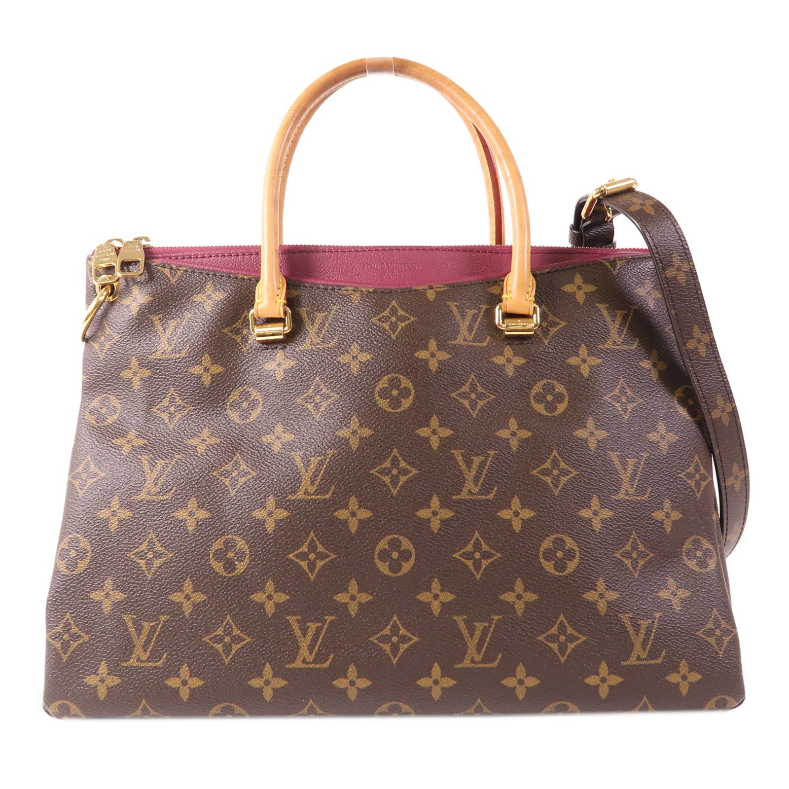 LOUIS VUITTON 【激減優惠】Monogram Pallas金扣手挽肩背兩用袋