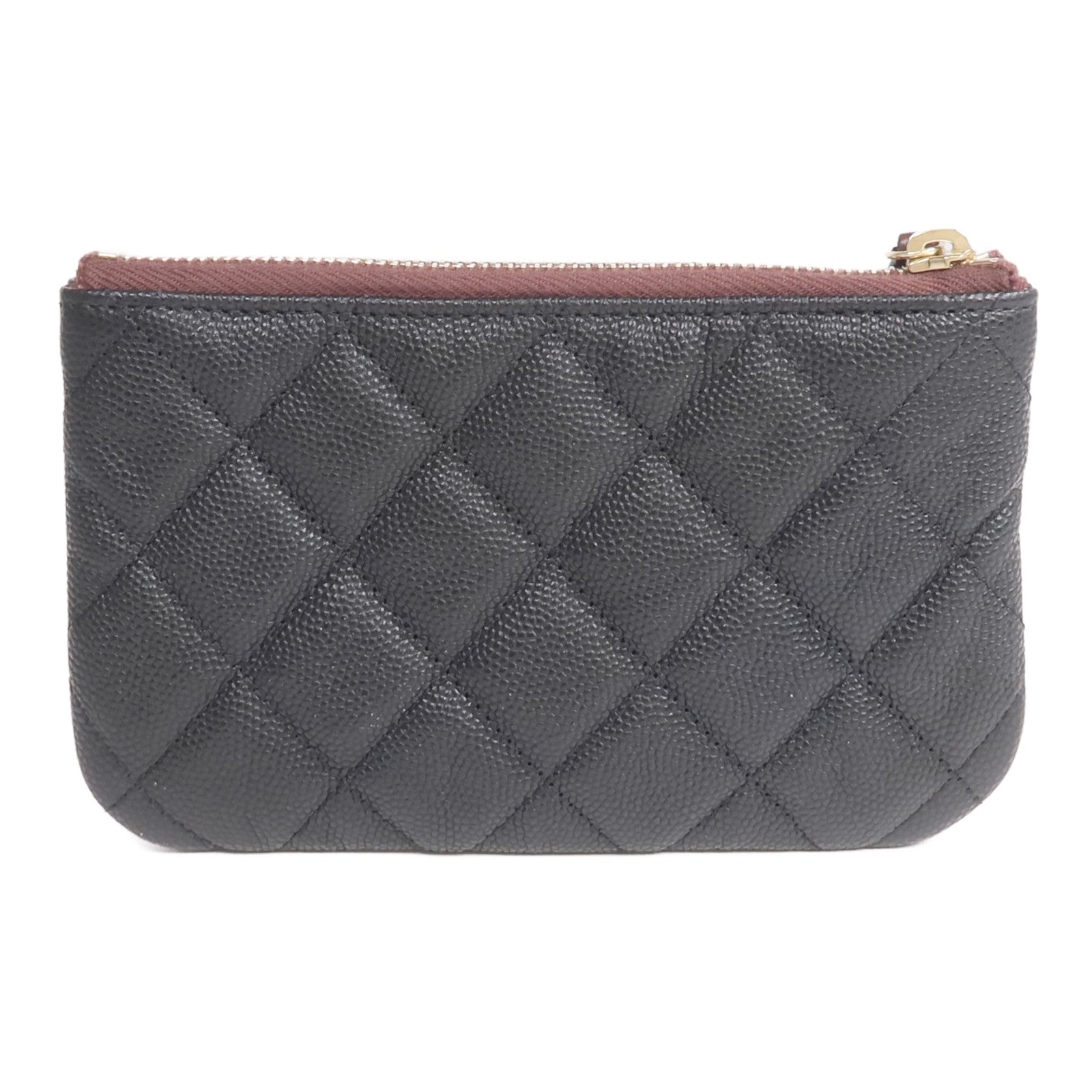 CHANEL 牛皮皮革Mini Pouch金扣手拿包