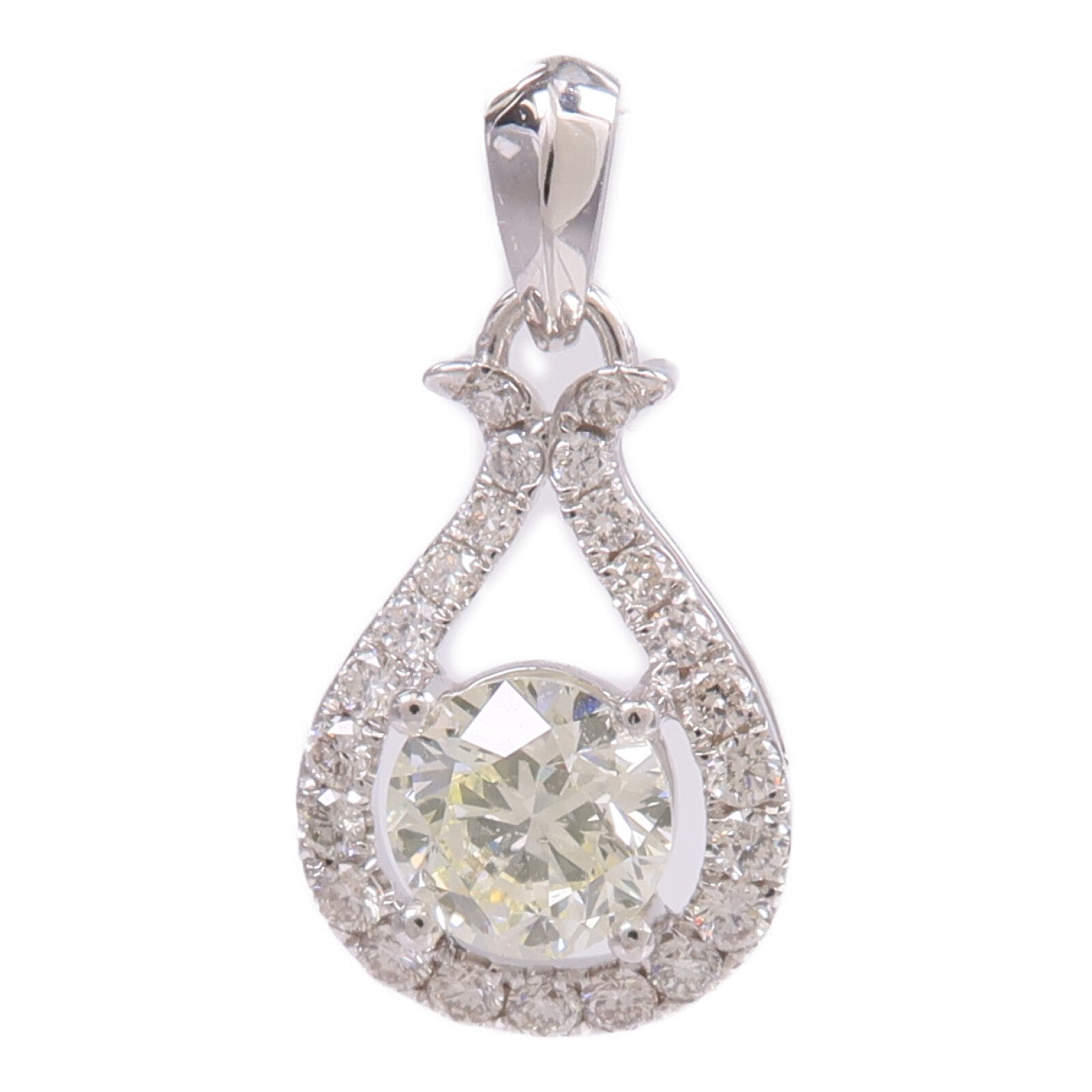 JEWELRY 【激減優惠】18K白金Diamond Top鑽石吊墜