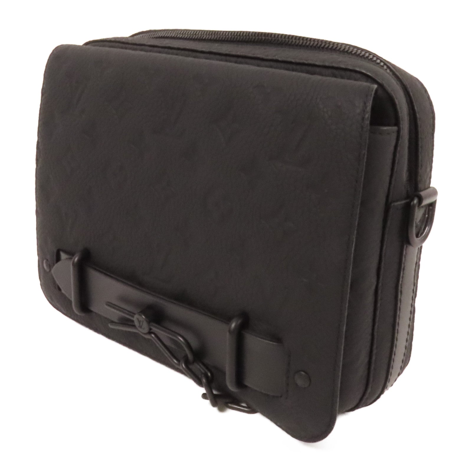 LOUIS VUITTON Monogram Taurillon Steamer Messenger肩背袋